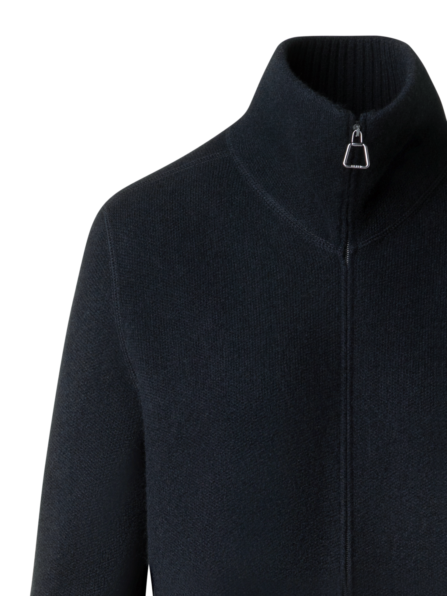 Designer Cardigan aus Kaschmir-Piqué - Schwarz