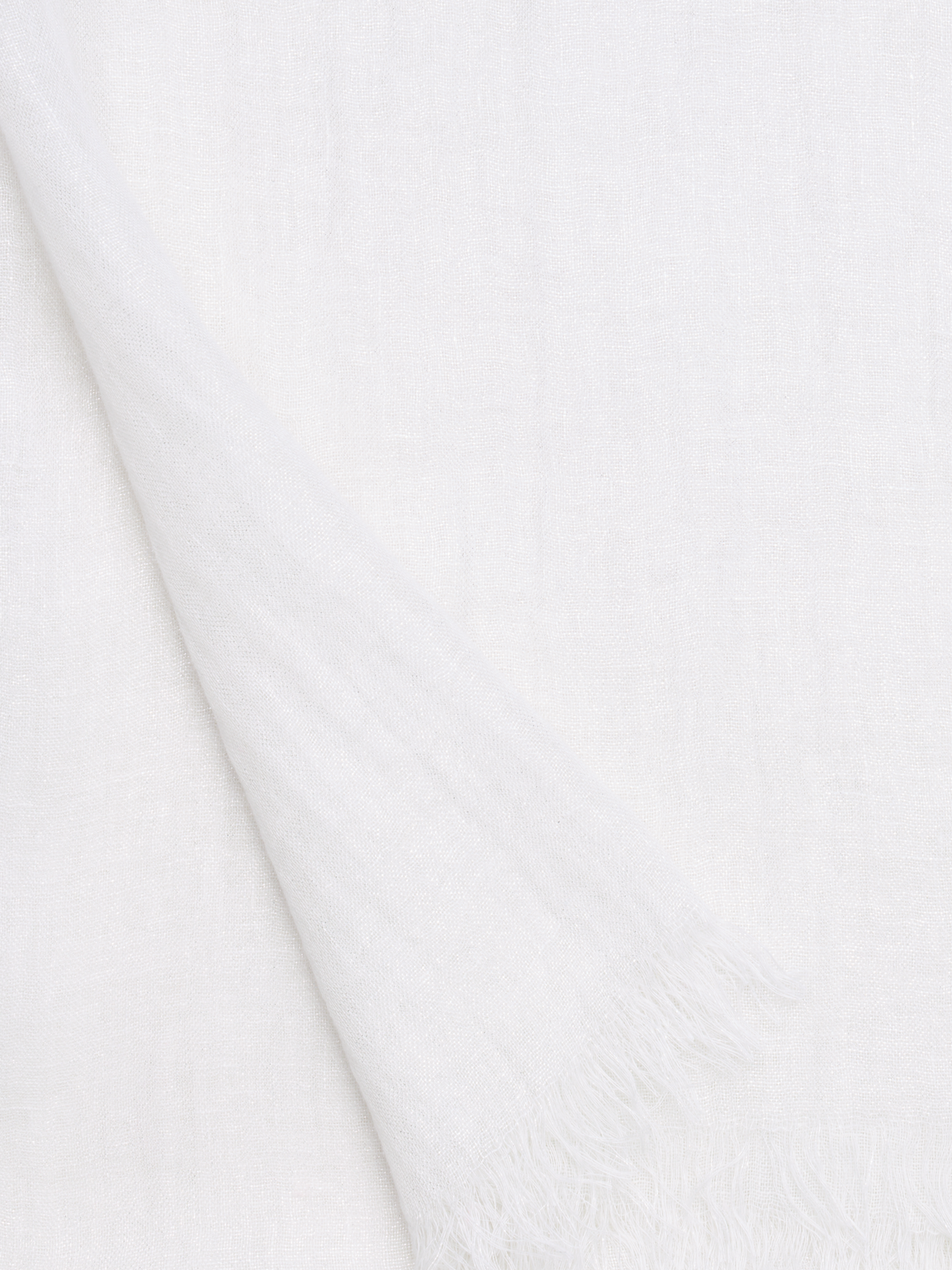 Designer Leinenschal - Ecru