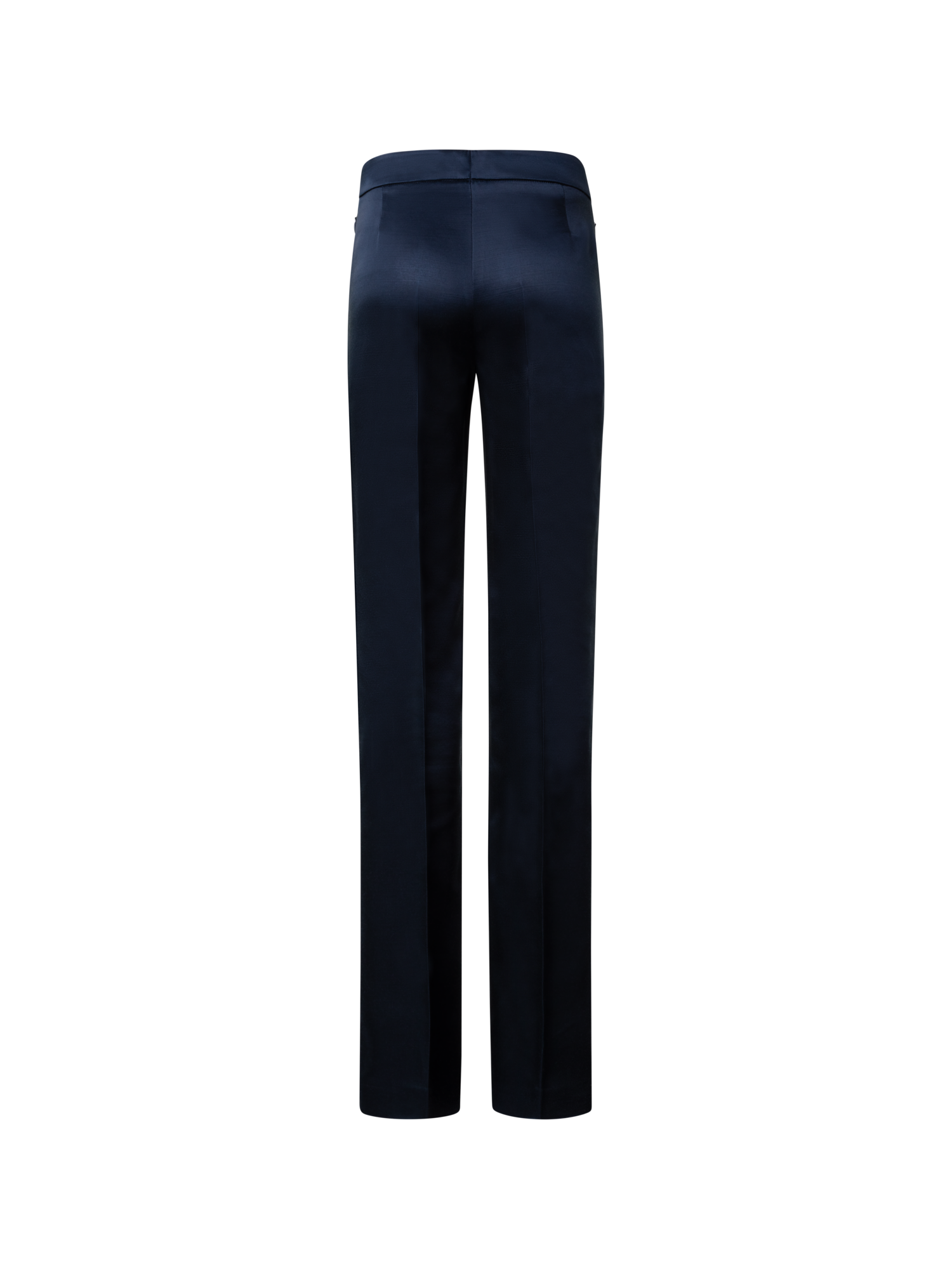 Designer Gerade Hose aus Woll-Satin