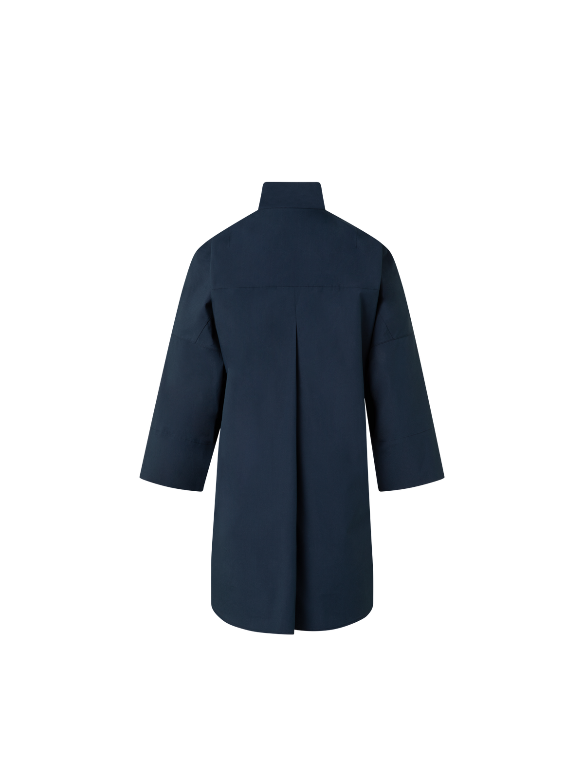 Designer Tunika aus Baumwolle mit Knoten - Dunkelblau - Blau