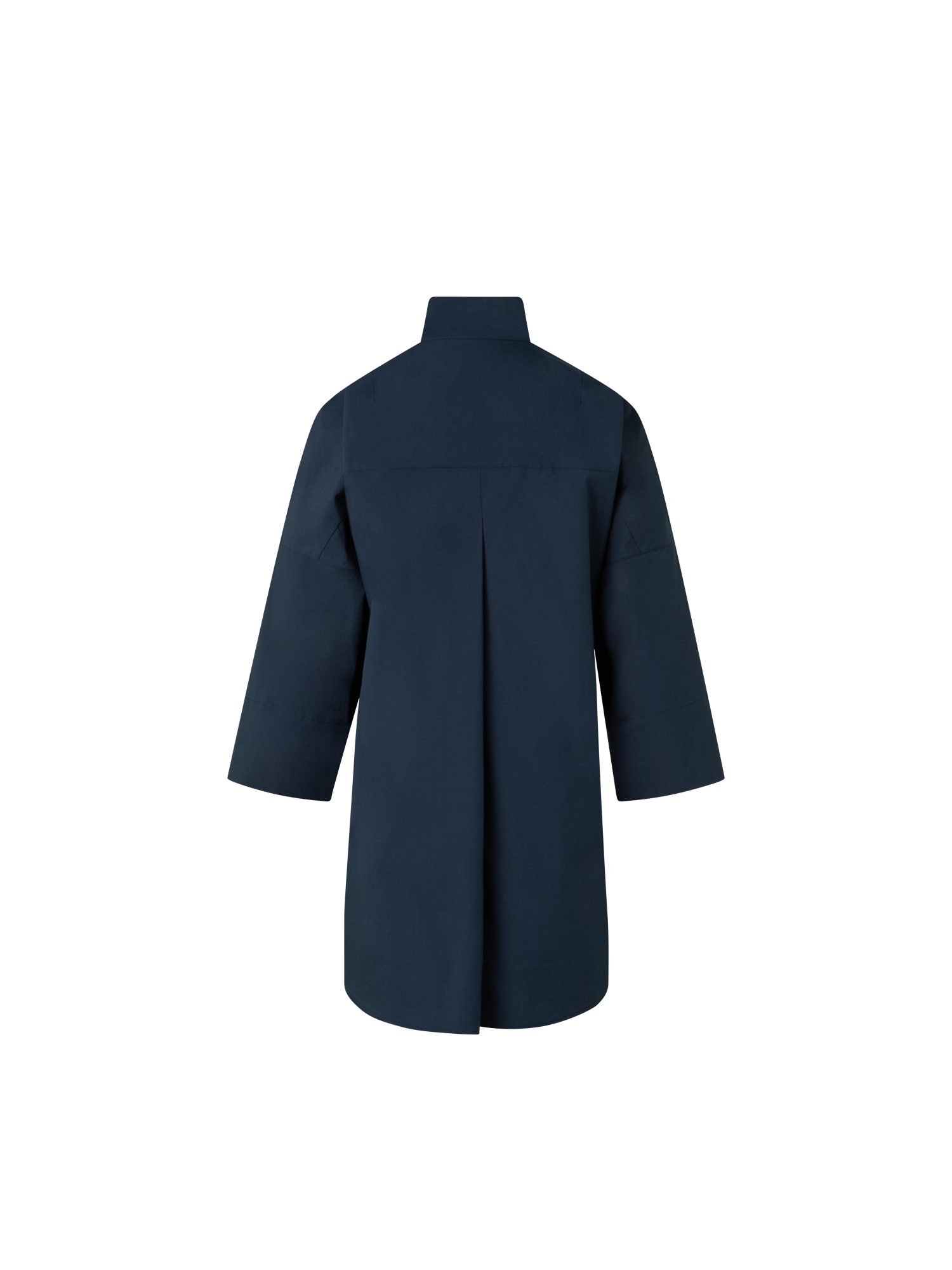 Designer Tunika aus Baumwolle mit Knoten - Dunkelblau - Blau