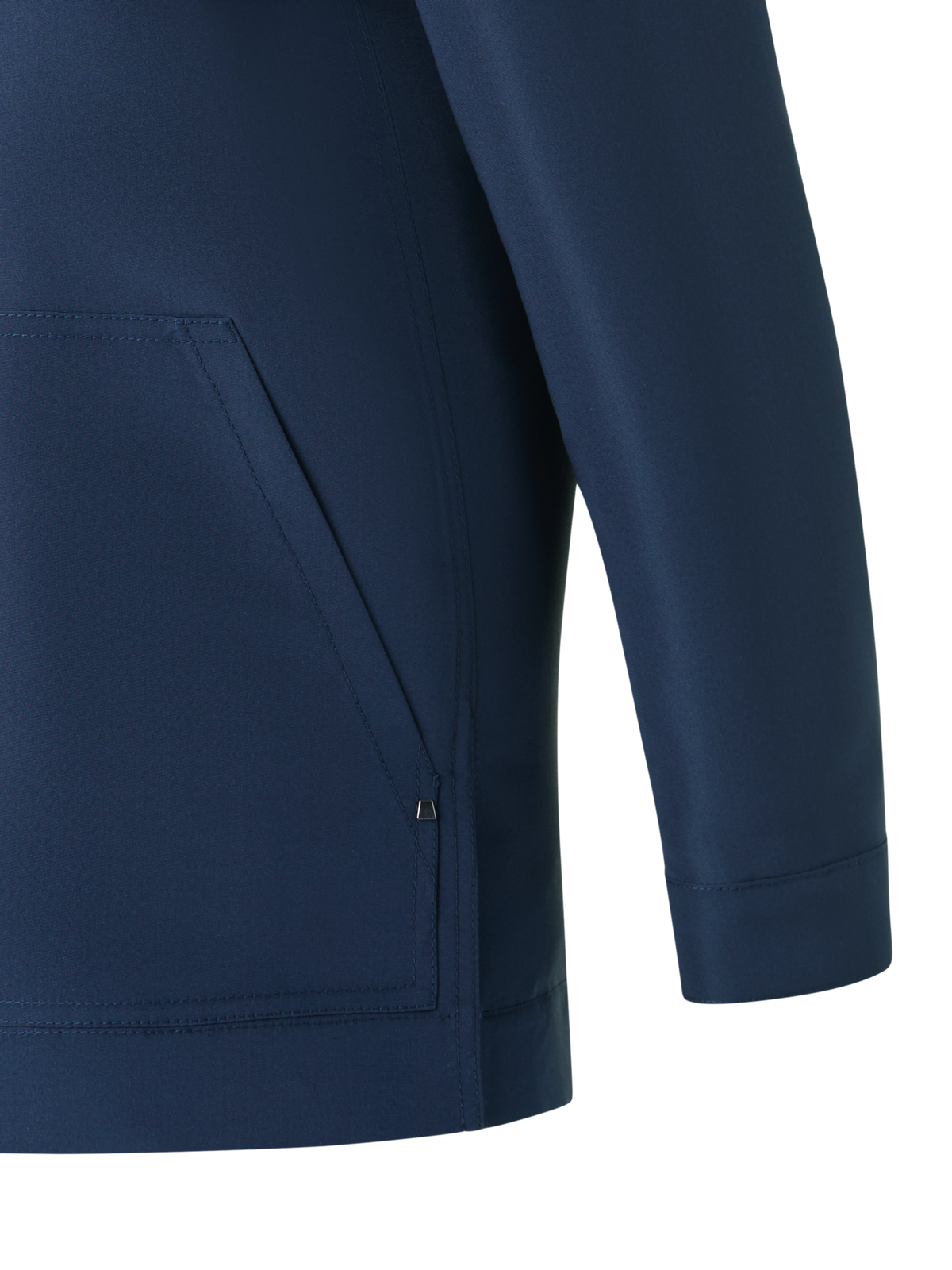 Designer Ottoman Seide Hemdjacke - Dunkelblau - Blau