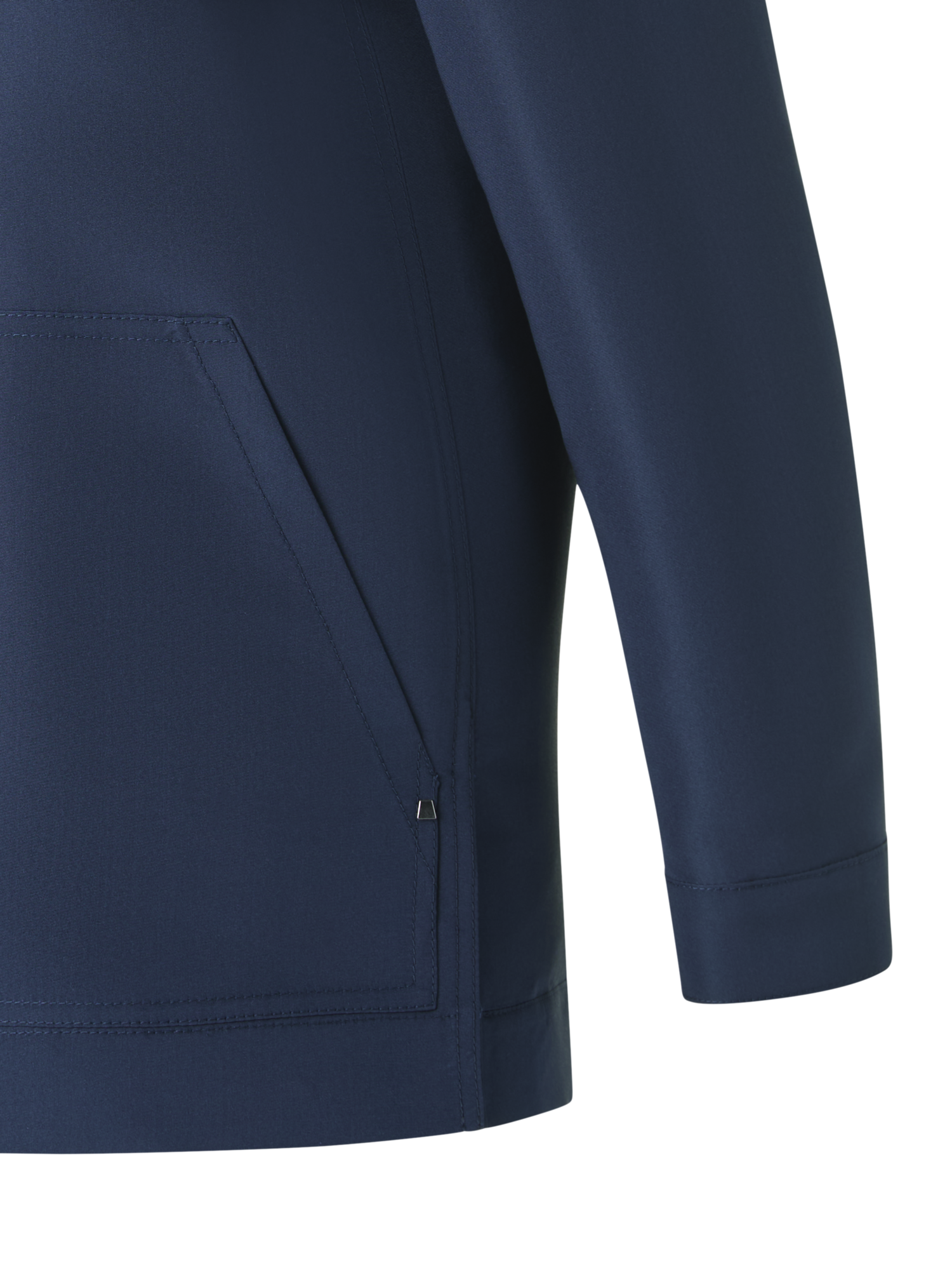 Designer Ottoman Seide Hemdjacke - Dunkelblau - Blau