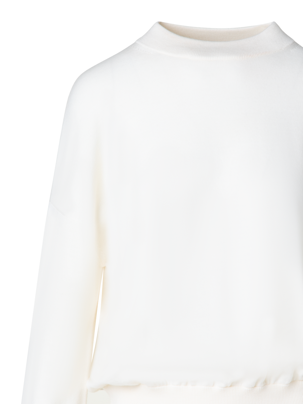 Designer Merino-Pullover - Ecru - Weiss