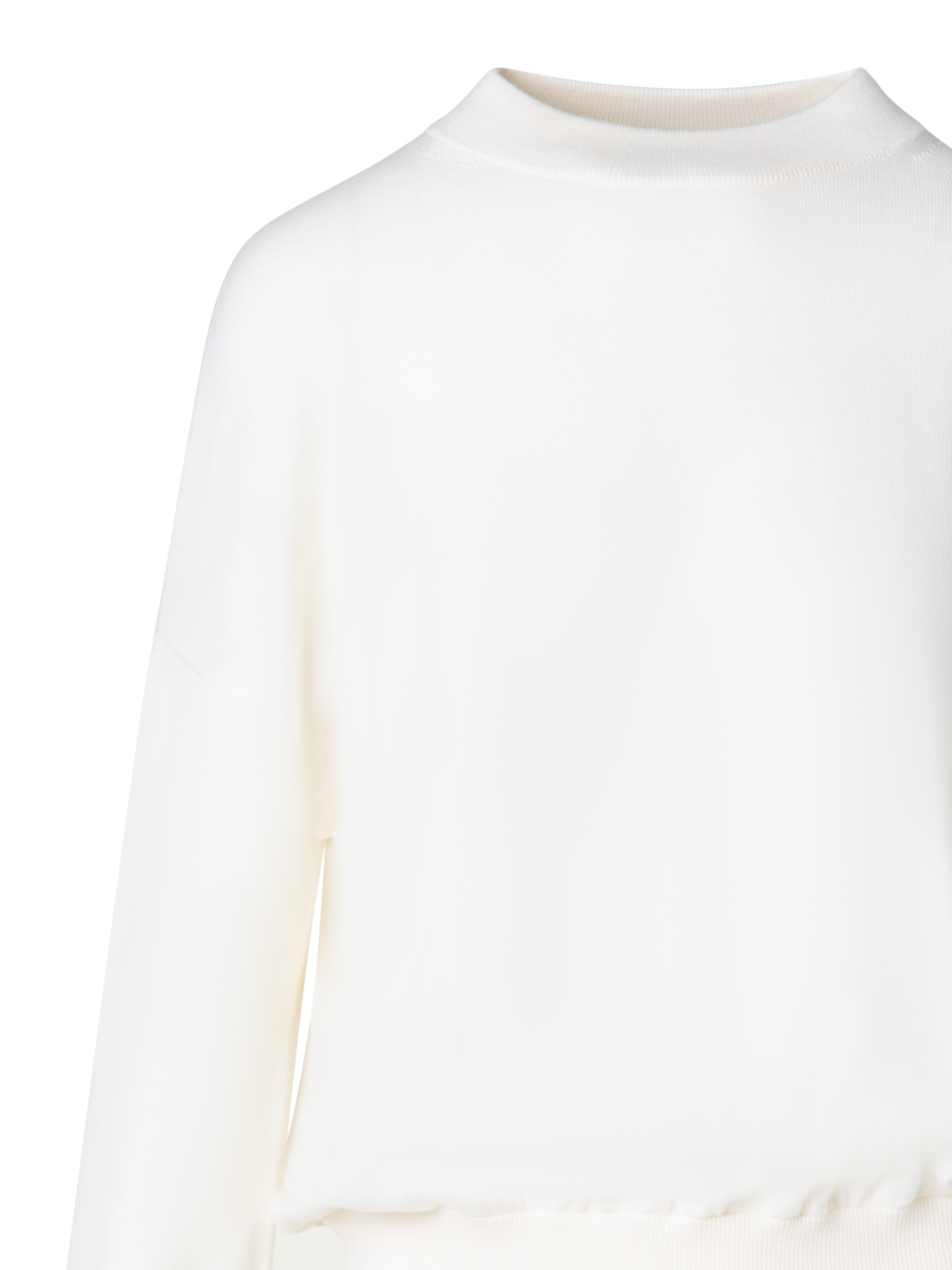 Designer Merino-Pullover - Ecru - Weiss