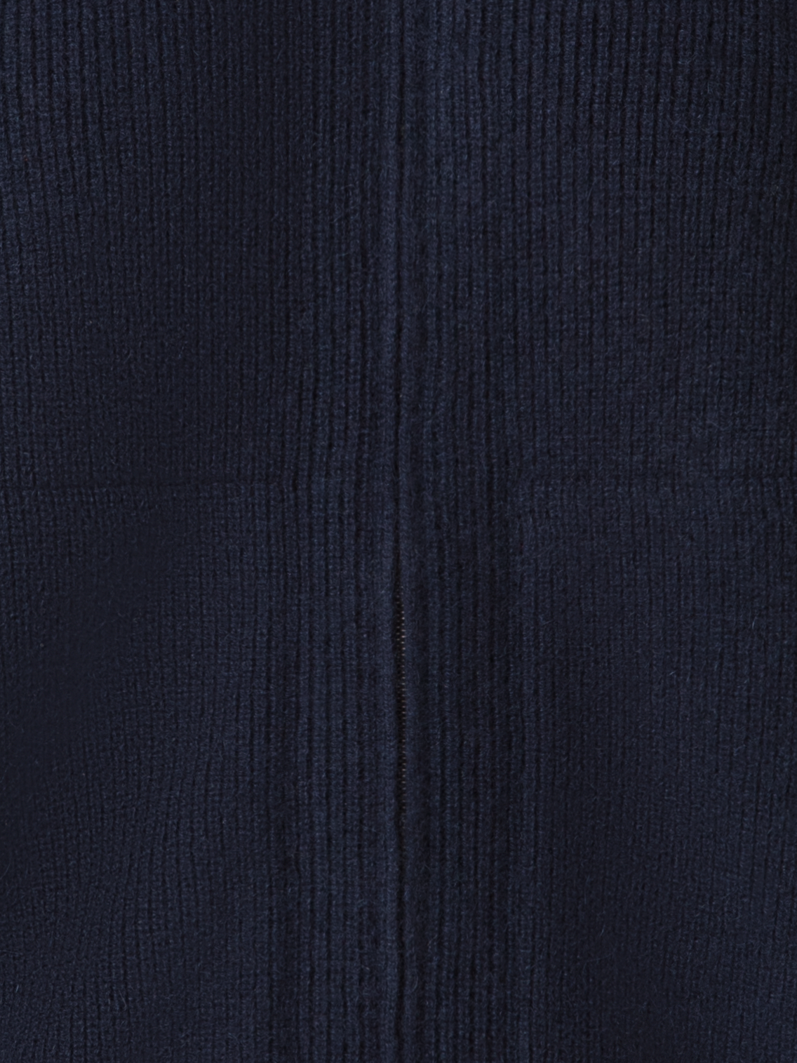 Designer Gerippte Kaschmir-Strickjacke - Dunkelblau - Blau