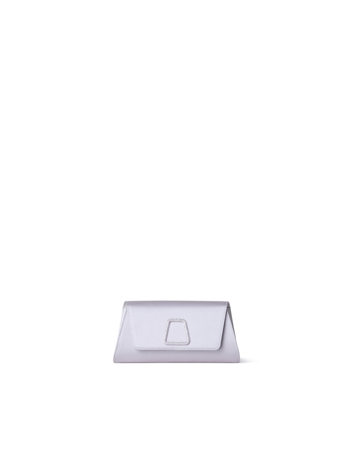 Designer Anouk Mini Trapezoid Clutch - Blau - Grau - Silber - Rosa