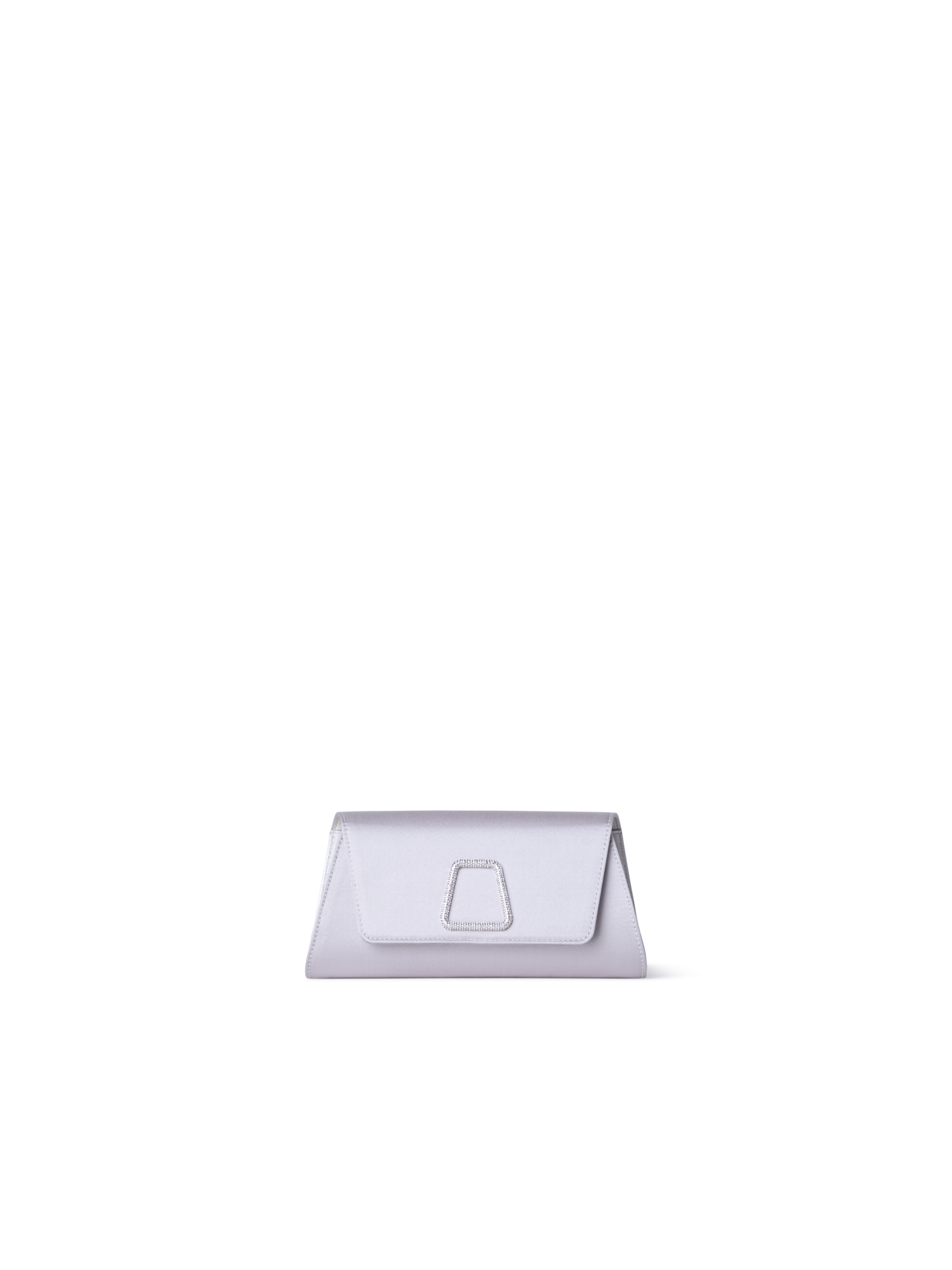 Designer Anouk Mini Trapezoid Clutch - Blau - Grau - Silber - Rosa