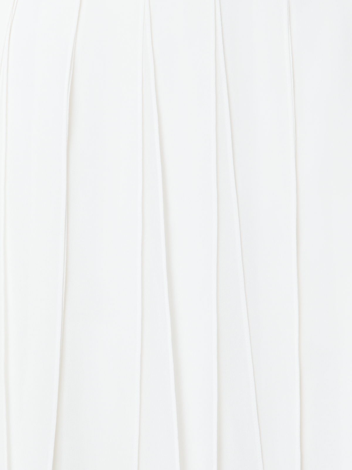 Designer Kurzer Seidenrock mit losen Bändern - Ecru - Weiss