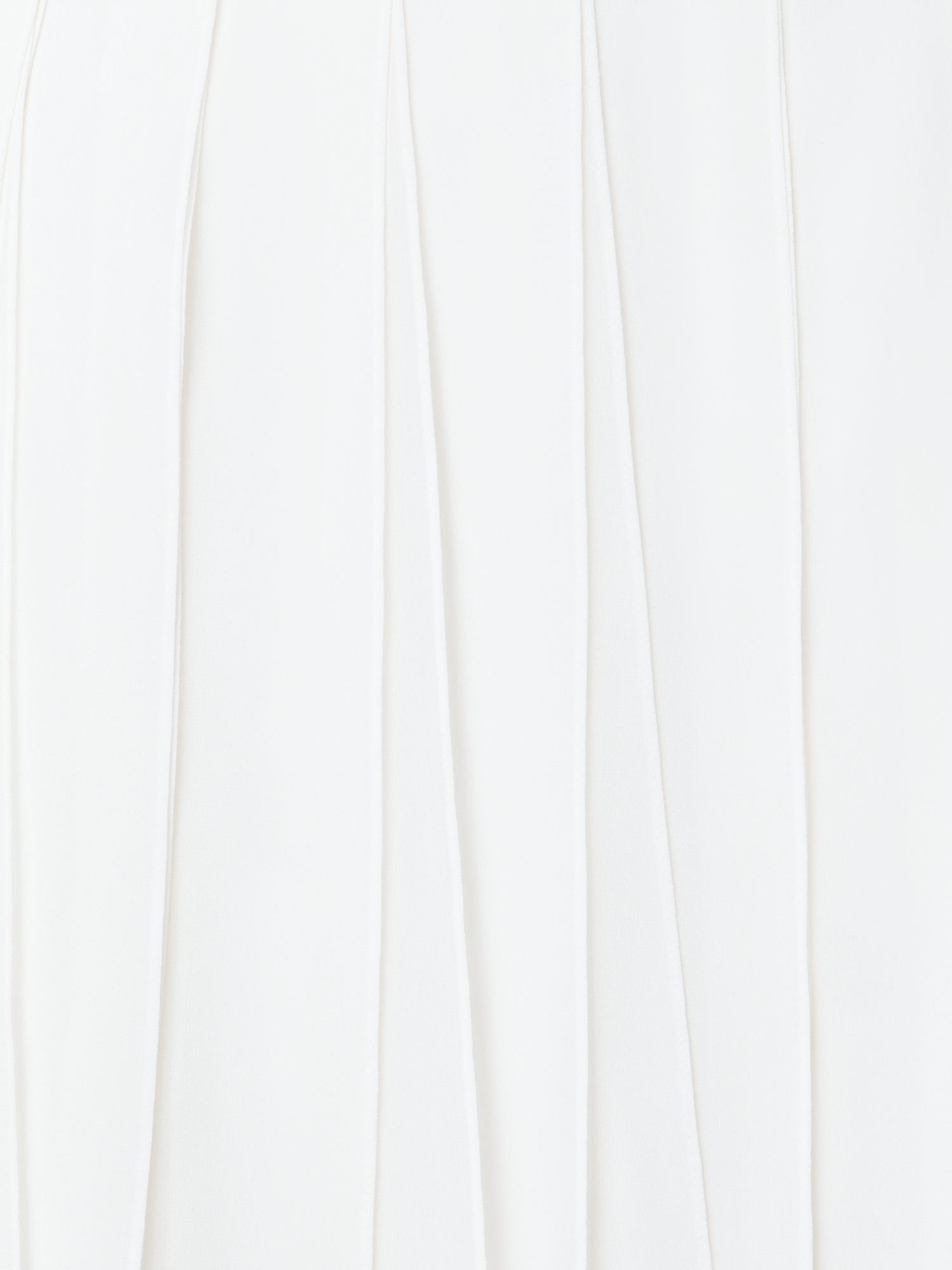 Designer Kurzer Seidenrock mit losen Bändern - Ecru - Weiss