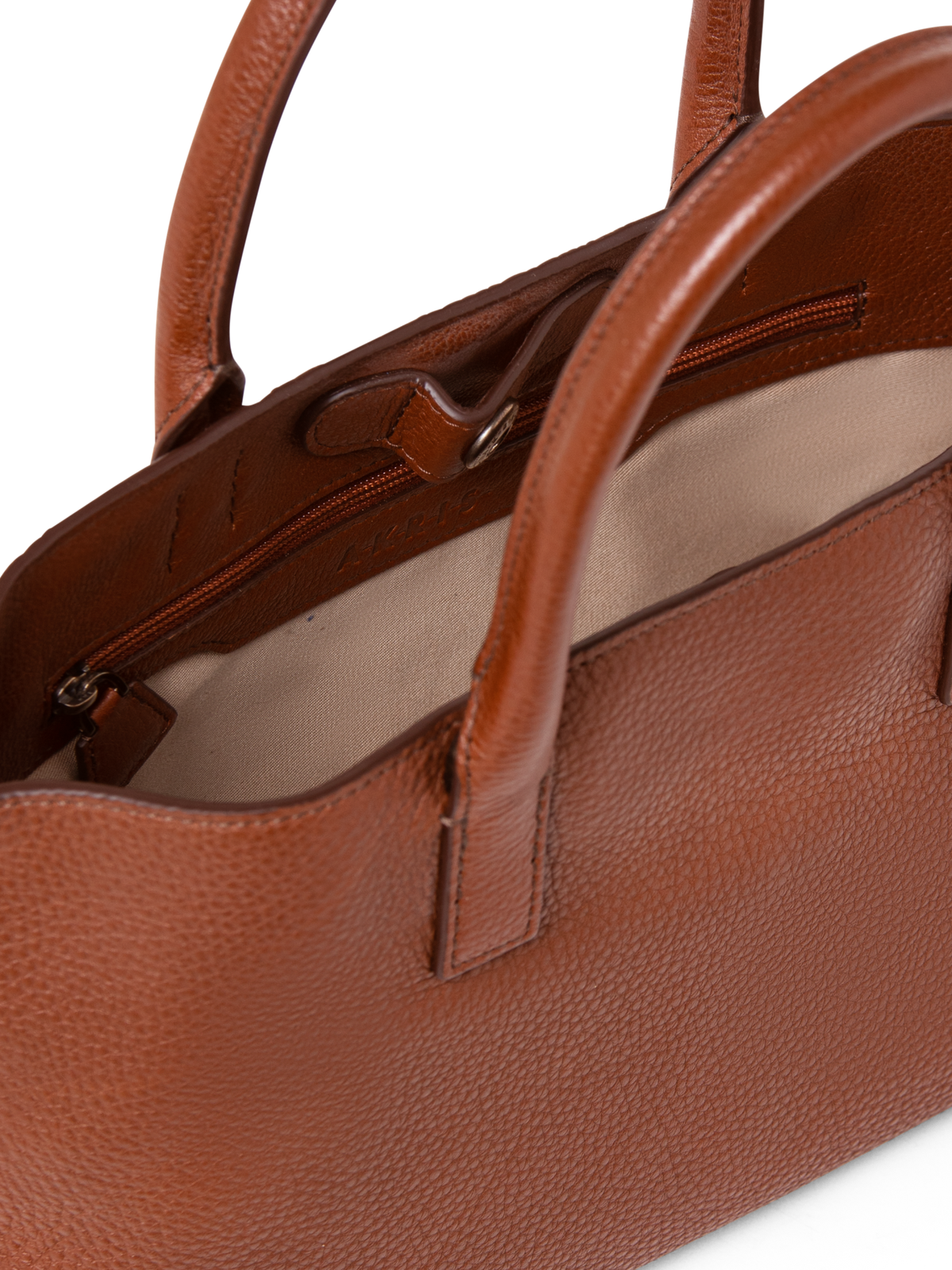 Designer Ai Little Top Handle Tote - Braun