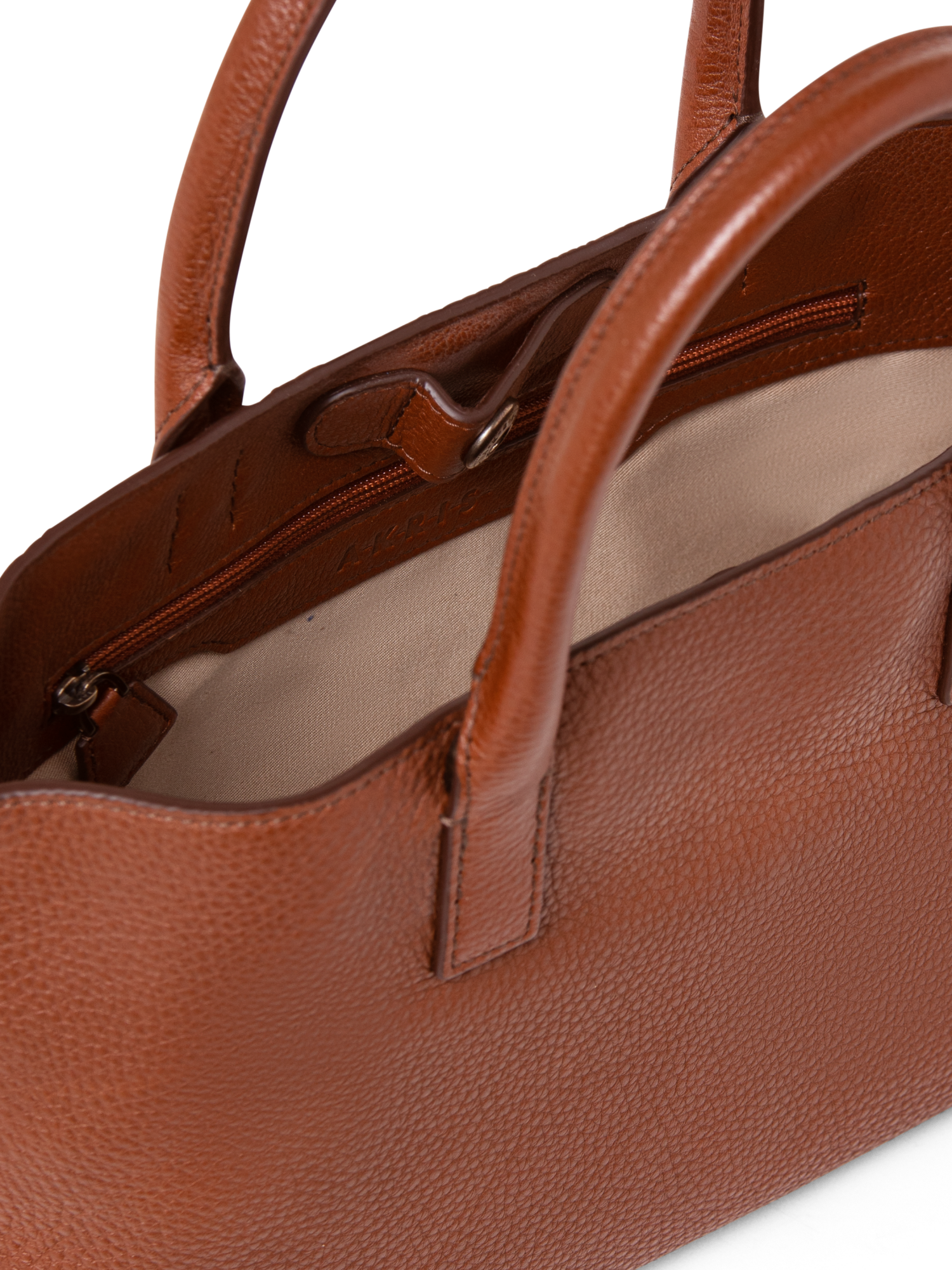 Designer Ai Little Top Handle Tote - Braun