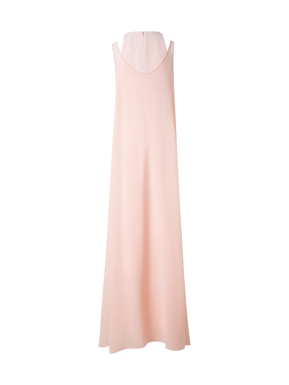 Designer Langes Double-Layer-Seidenkleid - Rosa