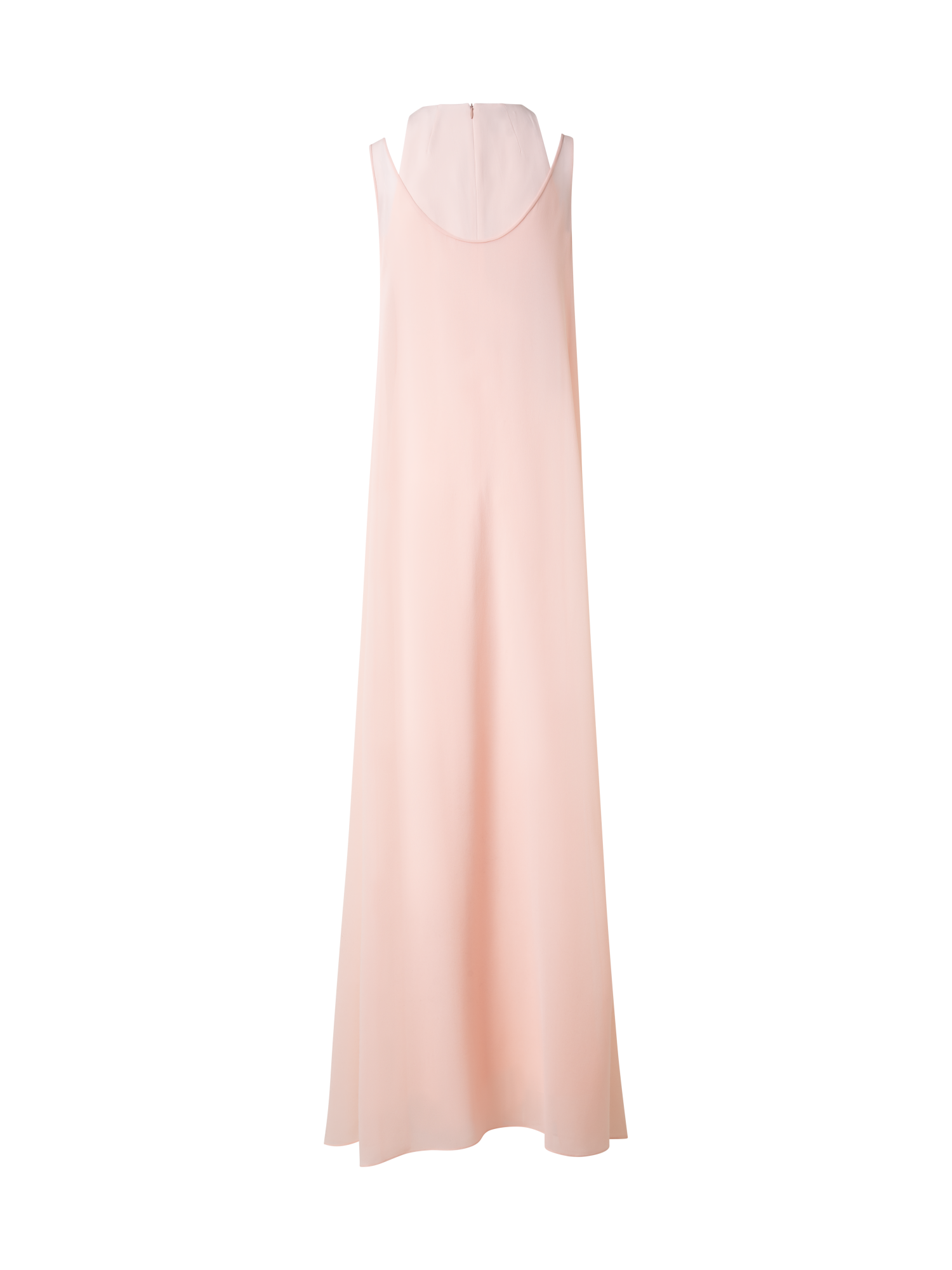 Designer Langes Double-Layer-Seidenkleid - Rosa