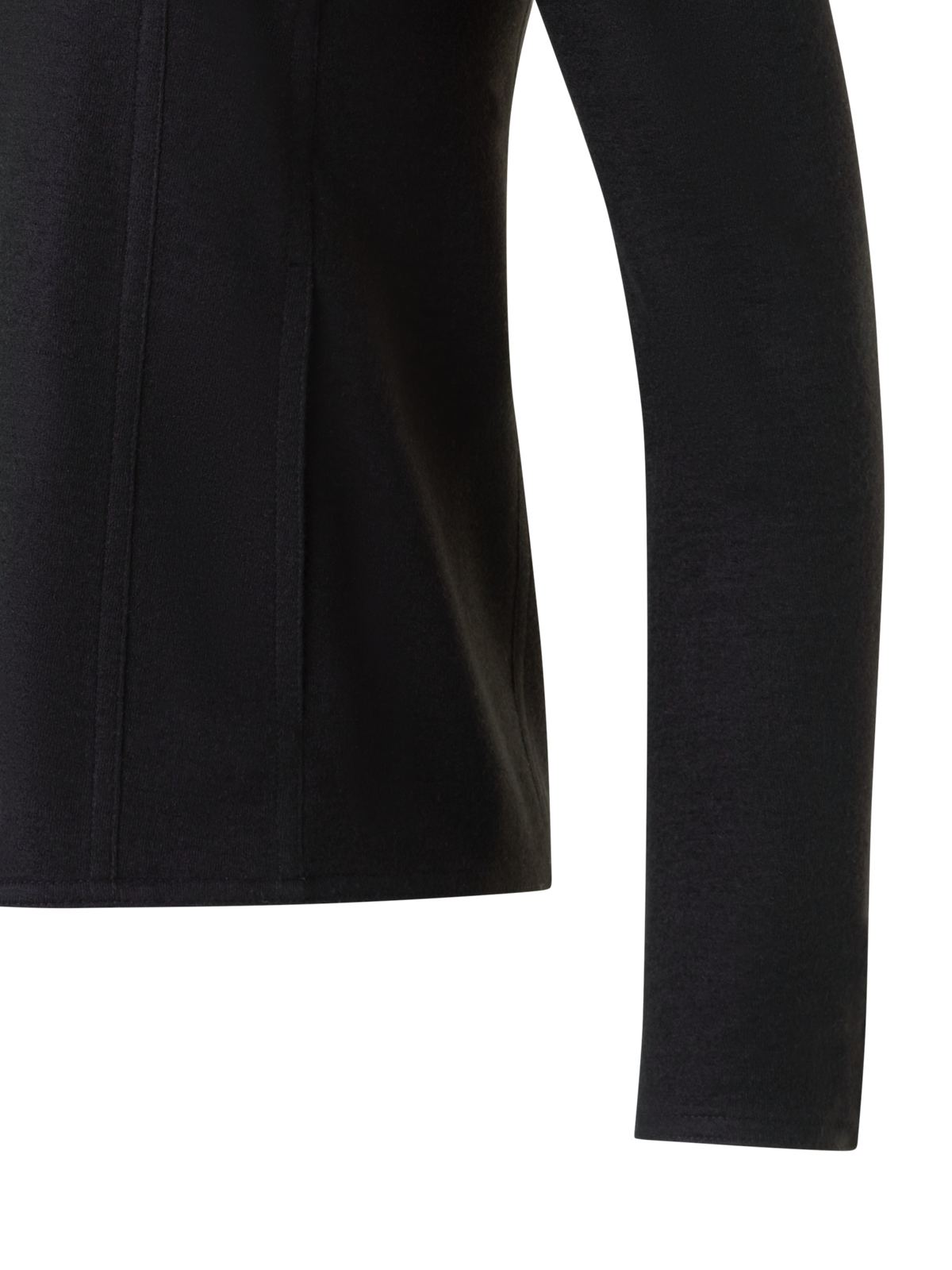 Designer Jacke aus Kaschmir-Jersey - Schwarz