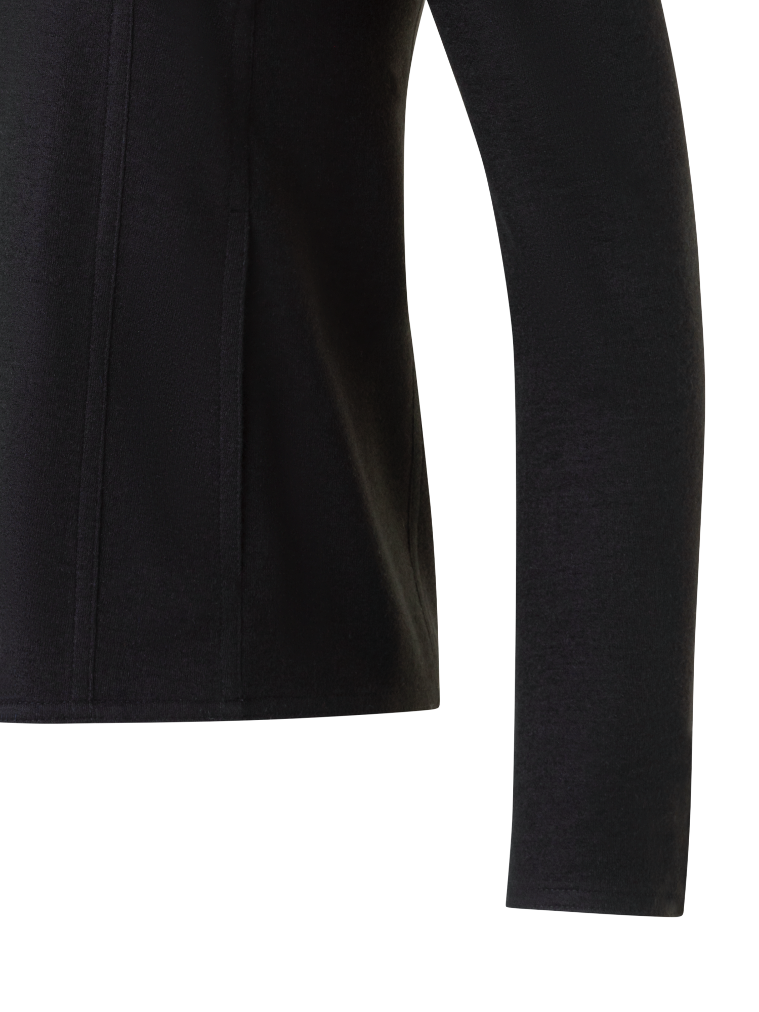 Designer Jacke aus Kaschmir-Jersey - Schwarz