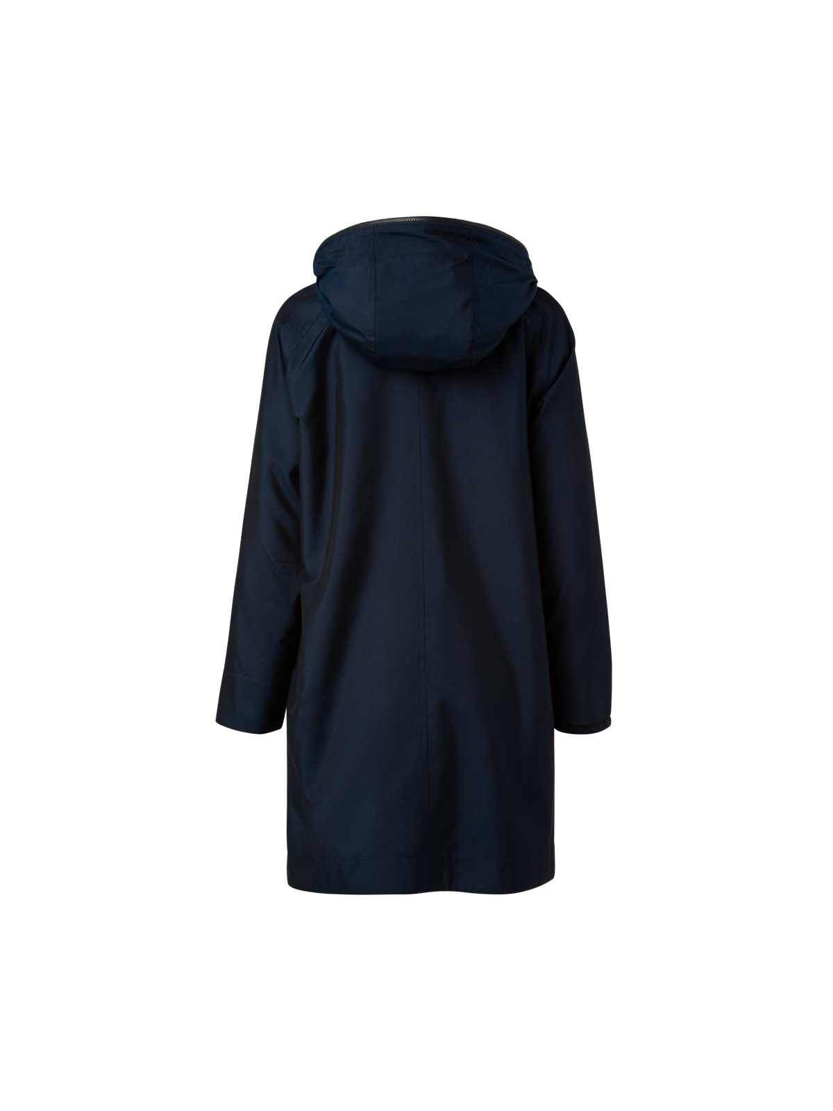 Designer Wendbarer Parka aus Kaschmir und Seide - Dunkelblau - Blau