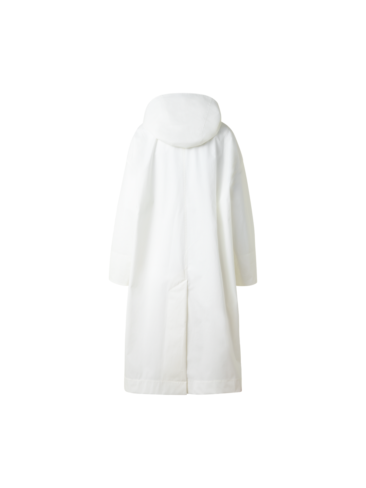 Designer Wasserabweisender Baumwoll-Parka mit Kapuze - Ecru - Weiss