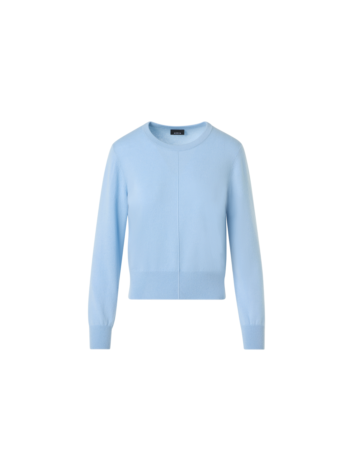 Designer Pullover aus Kaschmir mit Rundhalsausschnitt - Blau