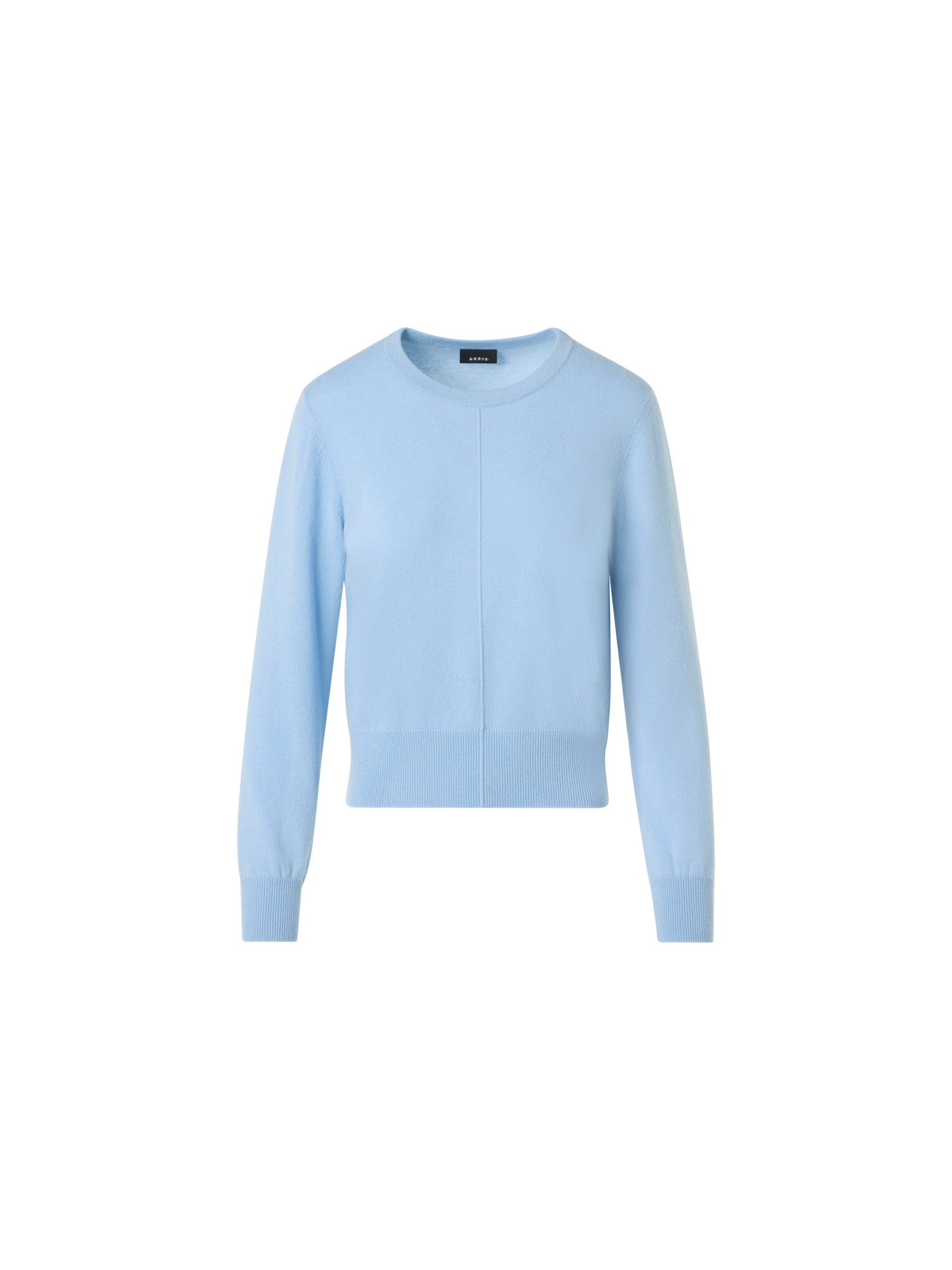 Designer Pullover aus Kaschmir mit Rundhalsausschnitt - Blau