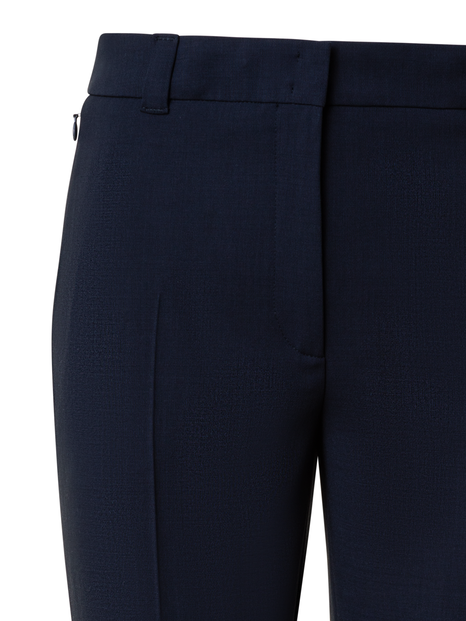 Designer Tapered Hose aus Woll-Doubleface - Dunkelblau - Blau
