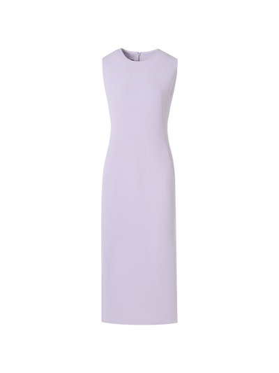 Designer Ärmelloses Etuikleid aus Wollkrepp-Doubleface