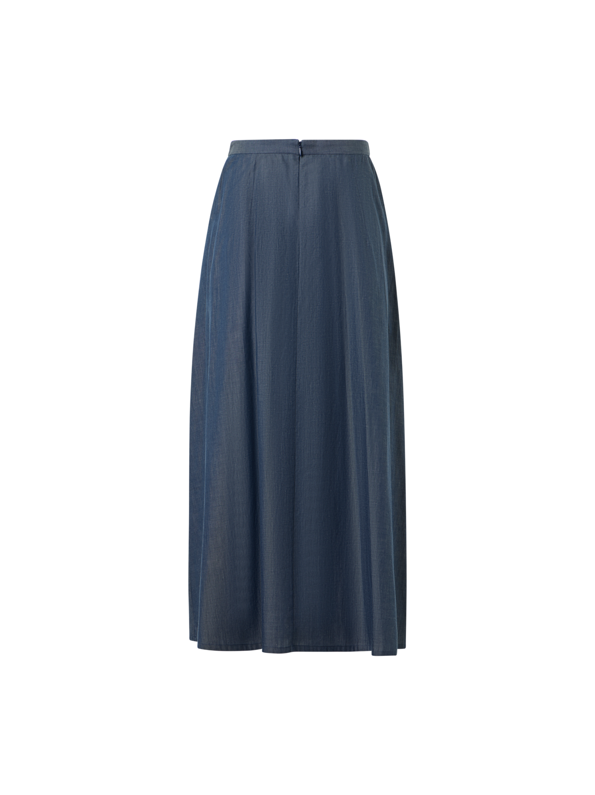 Designer Midirock aus Sea-Island-Baumwolle - Blau