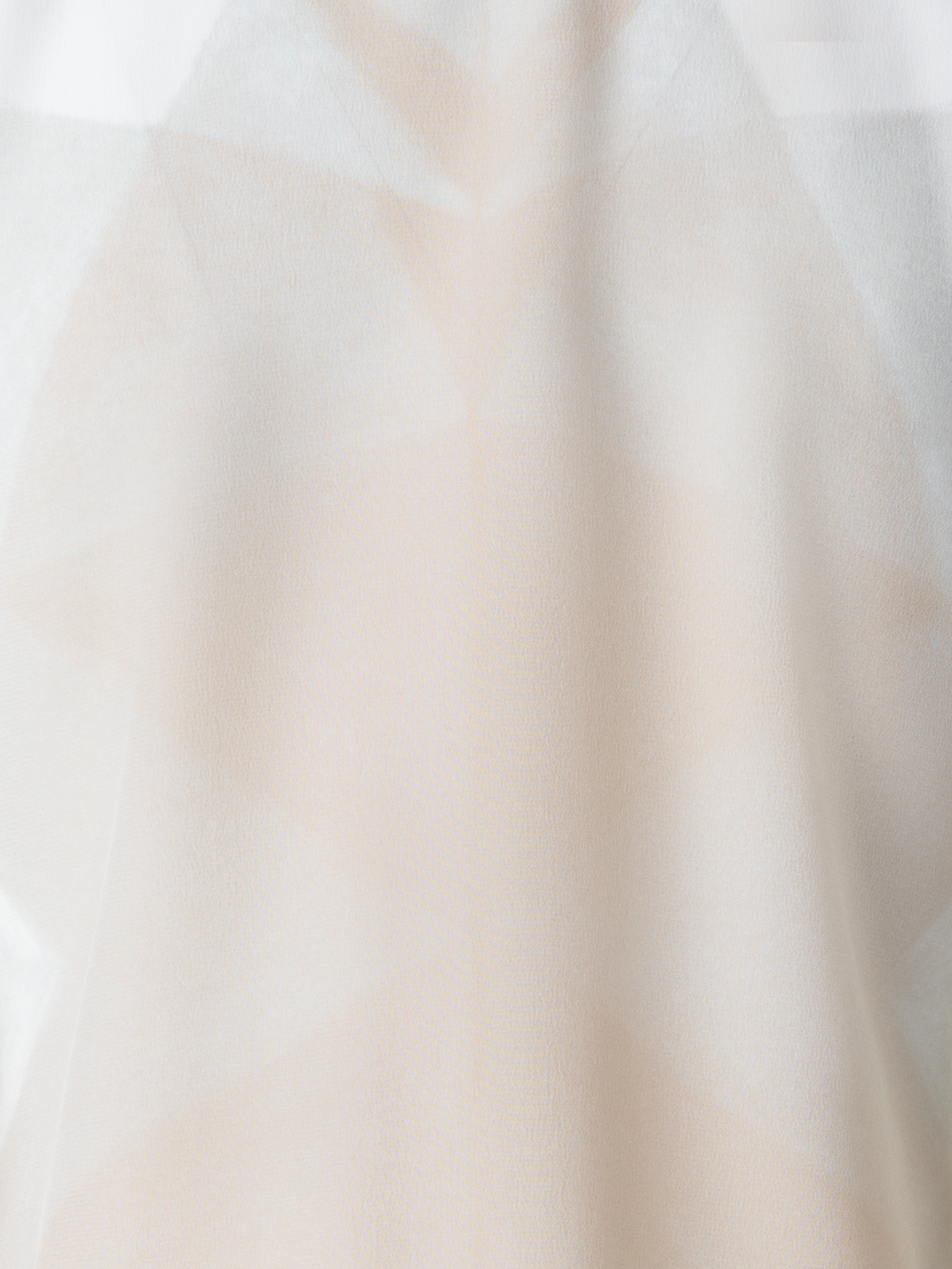 Designer Seidenbluse mit Chiaroscuro Druck - Bunt - Ecru - Beige - Weiss