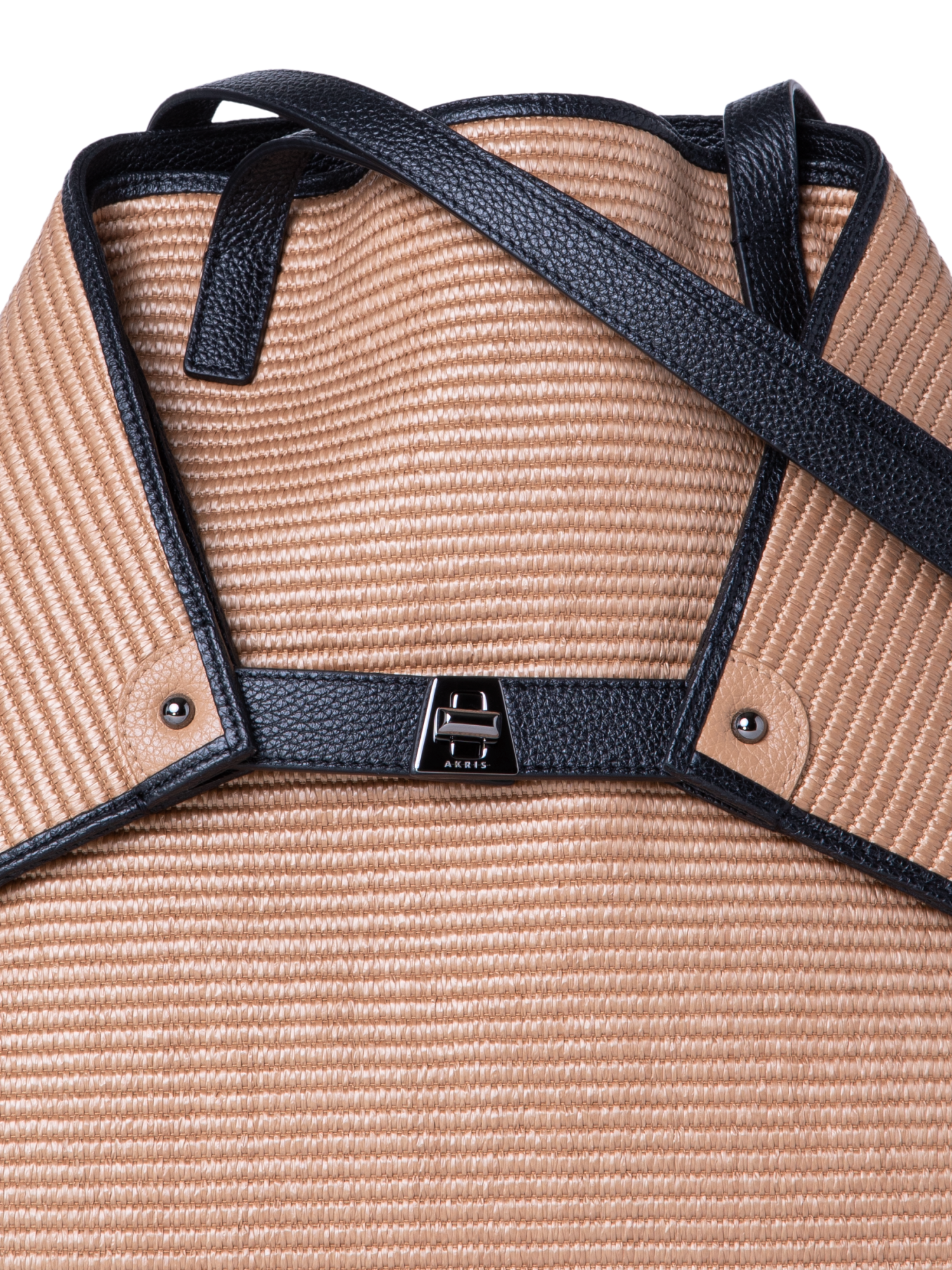 Designer Ai Medium Shoulder Tote - Schwarz - Bunt - Beige