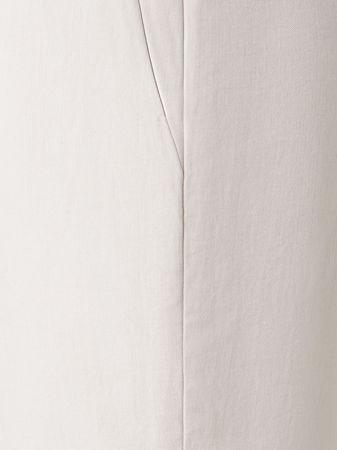 Designer Tapered Hose aus Baumwoll-Seiden-Doubleface - Grau - Beige