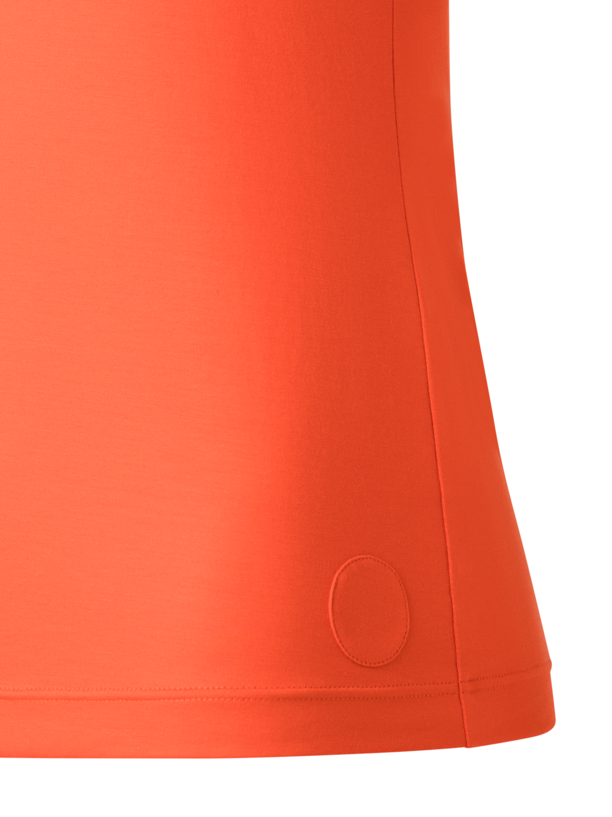 Designer T-Shirt mit quadratischem Ausschnitt - Orange