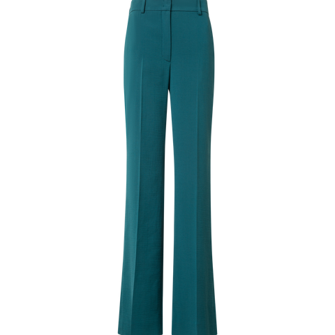 Weite Hose aus Baumwoll-Doubleface mit Struktur