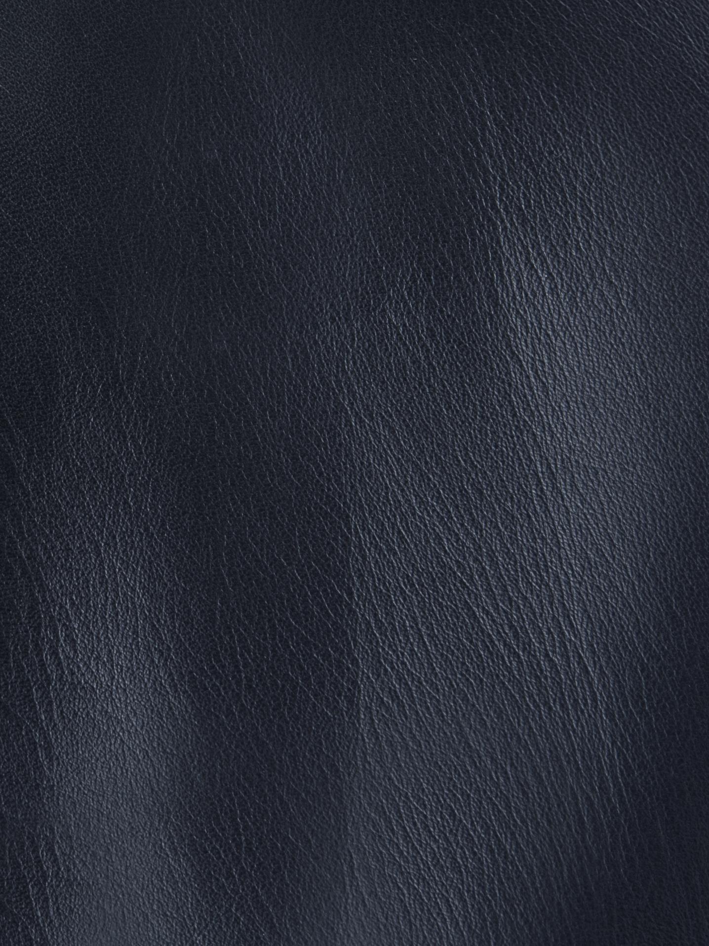 Designer Kurze Lederjacke - Dunkelblau - Blau