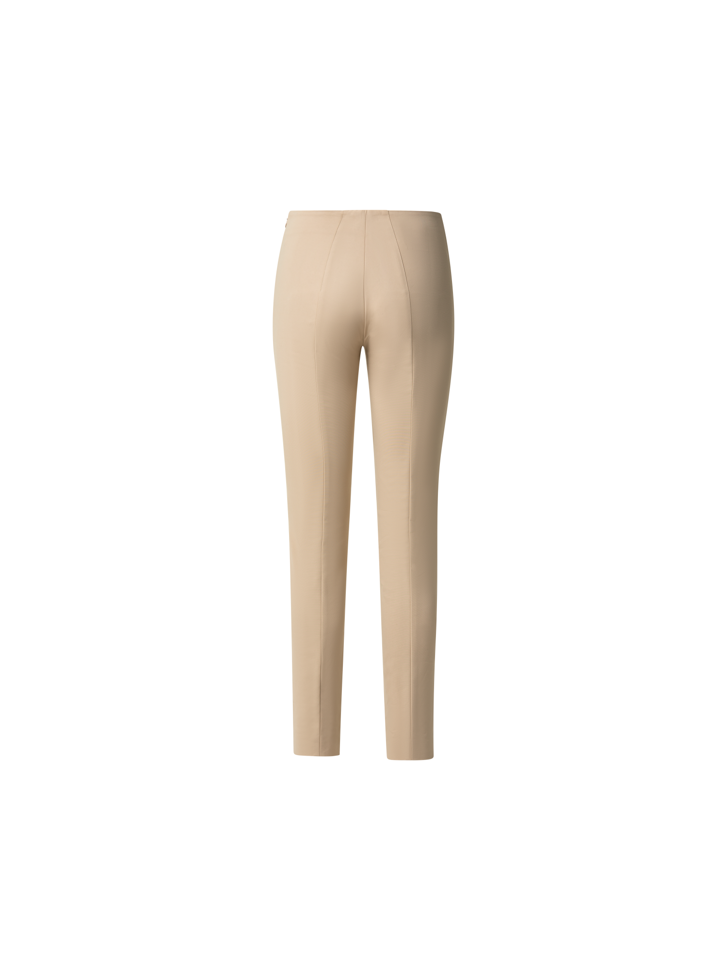 Designer Slim Hose aus Baumwoll-Techno-Stretch - Beige
