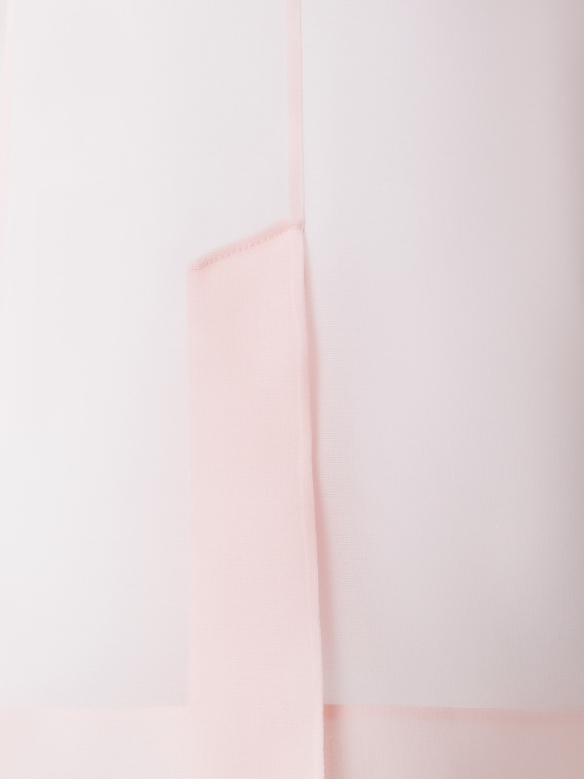 Designer Durchsichtiges Organza-Gilet aus Seide - Rosa