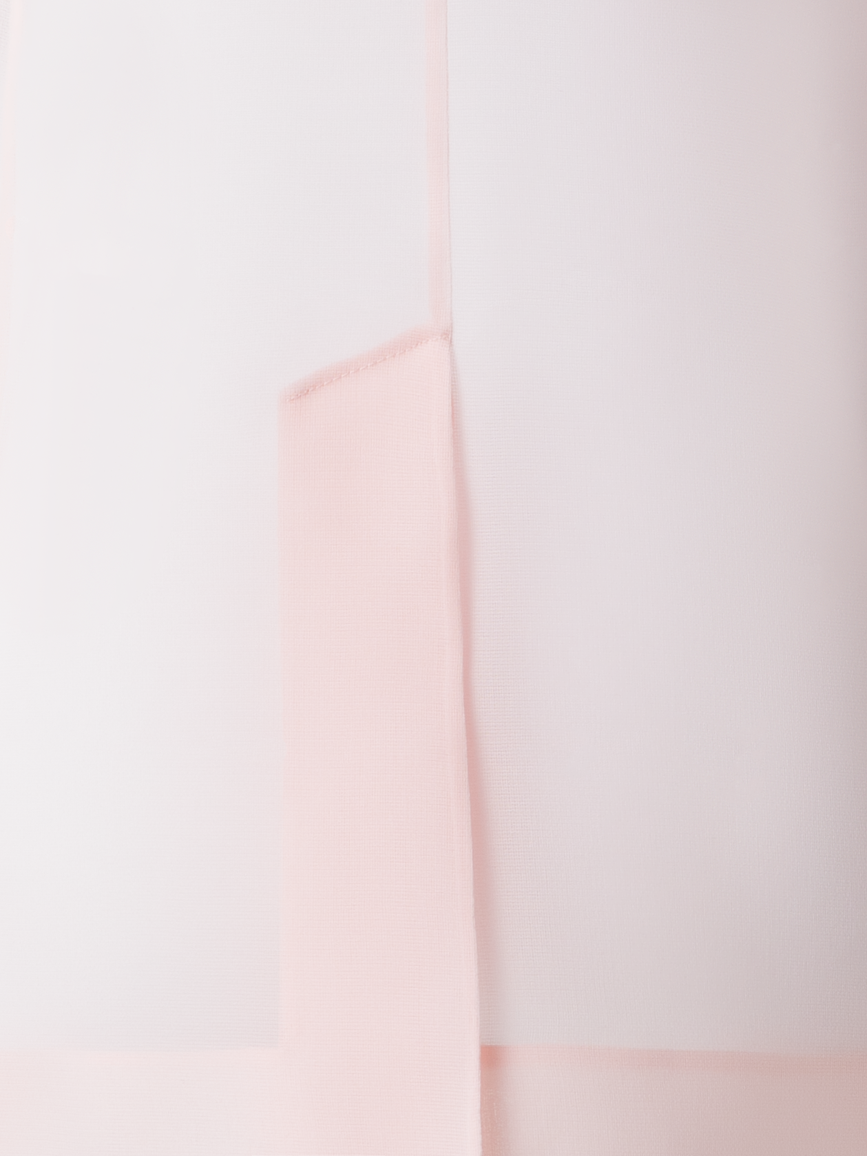 Designer Durchsichtiges Organza-Gilet aus Seide - Rosa