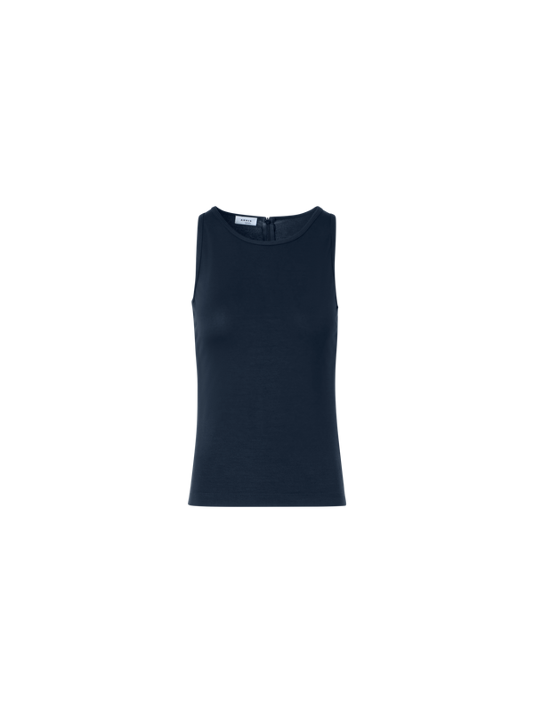 Designer Tailliertes Speedo-Top aus Stretch-Modal-Jersey - Dunkelblau - Blau