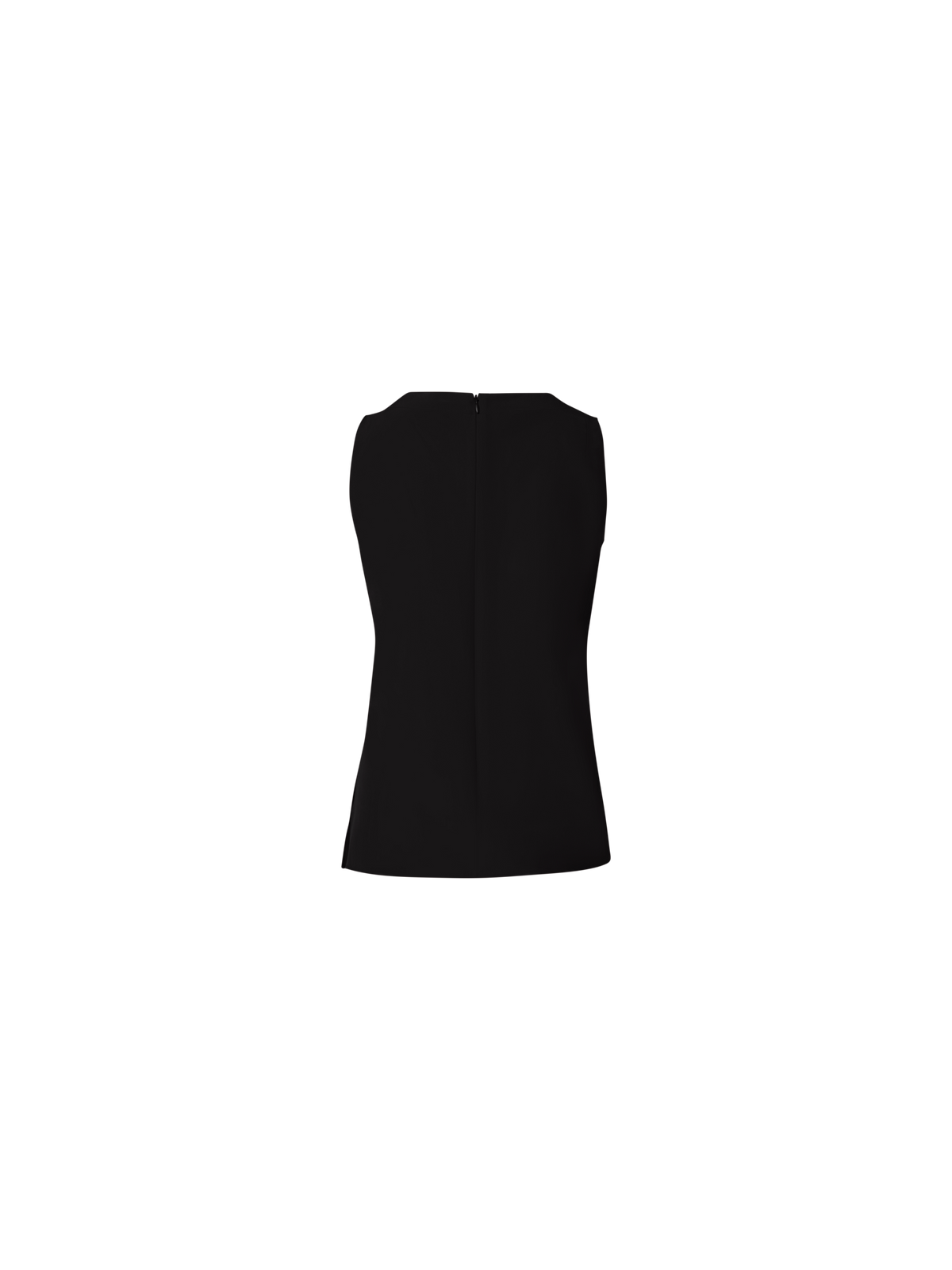 Designer Bluse aus Crêpe de Chine - Schwarz