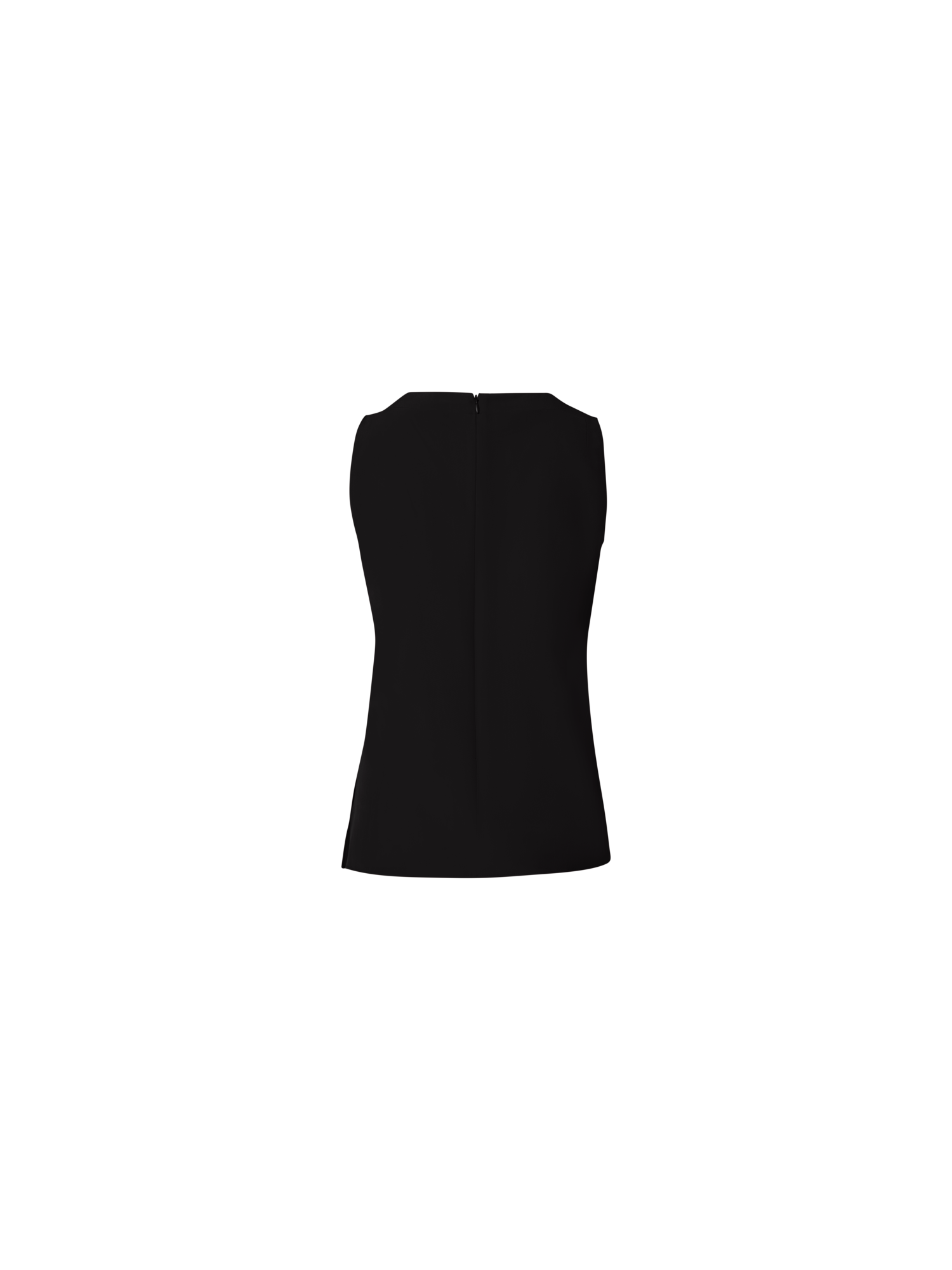 Designer Bluse aus Crêpe de Chine - Schwarz