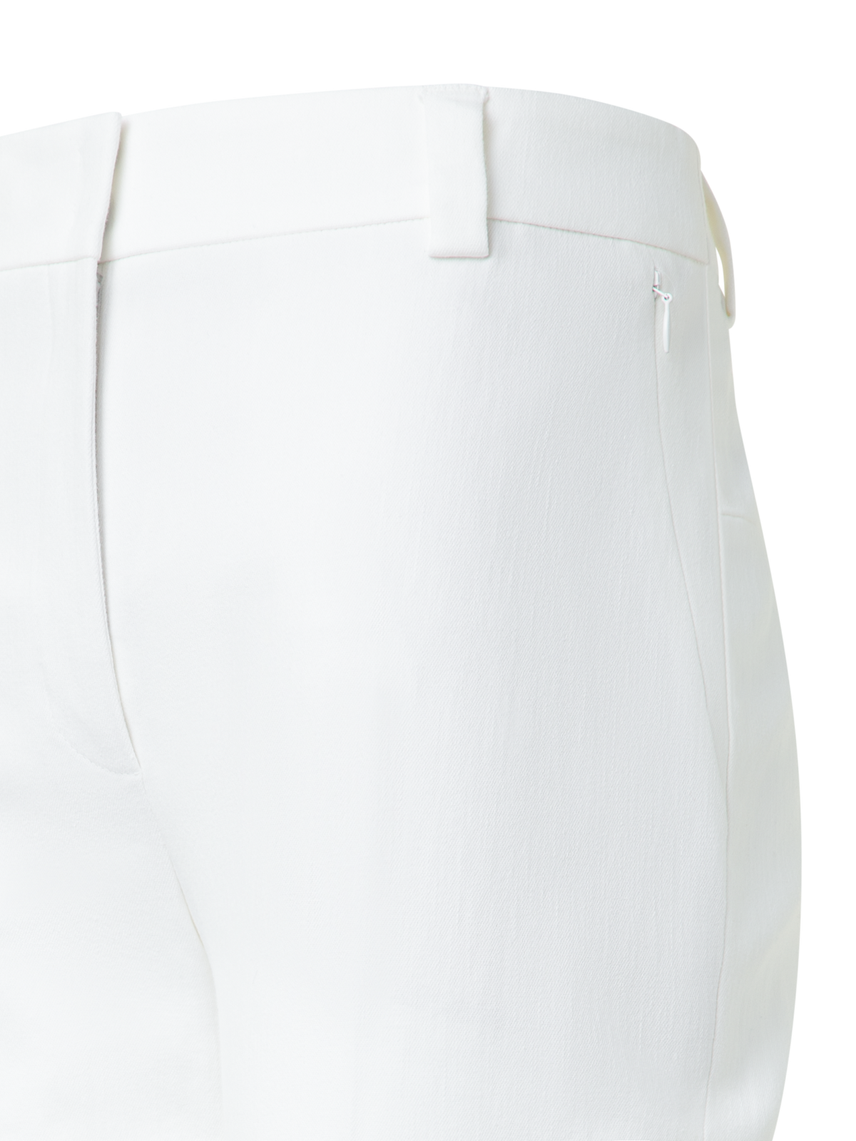 Designer Tapered Hose aus Baumwoll-Denim - Ecru - Weiss