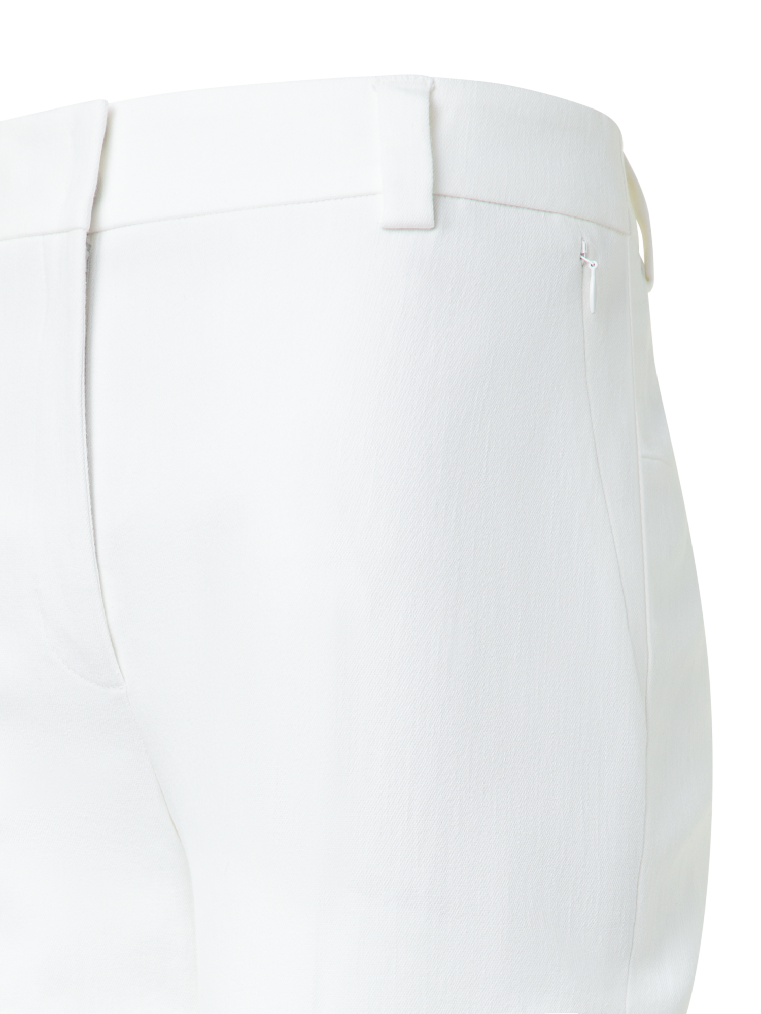 Designer Tapered Hose aus Baumwoll-Denim - Ecru - Weiss