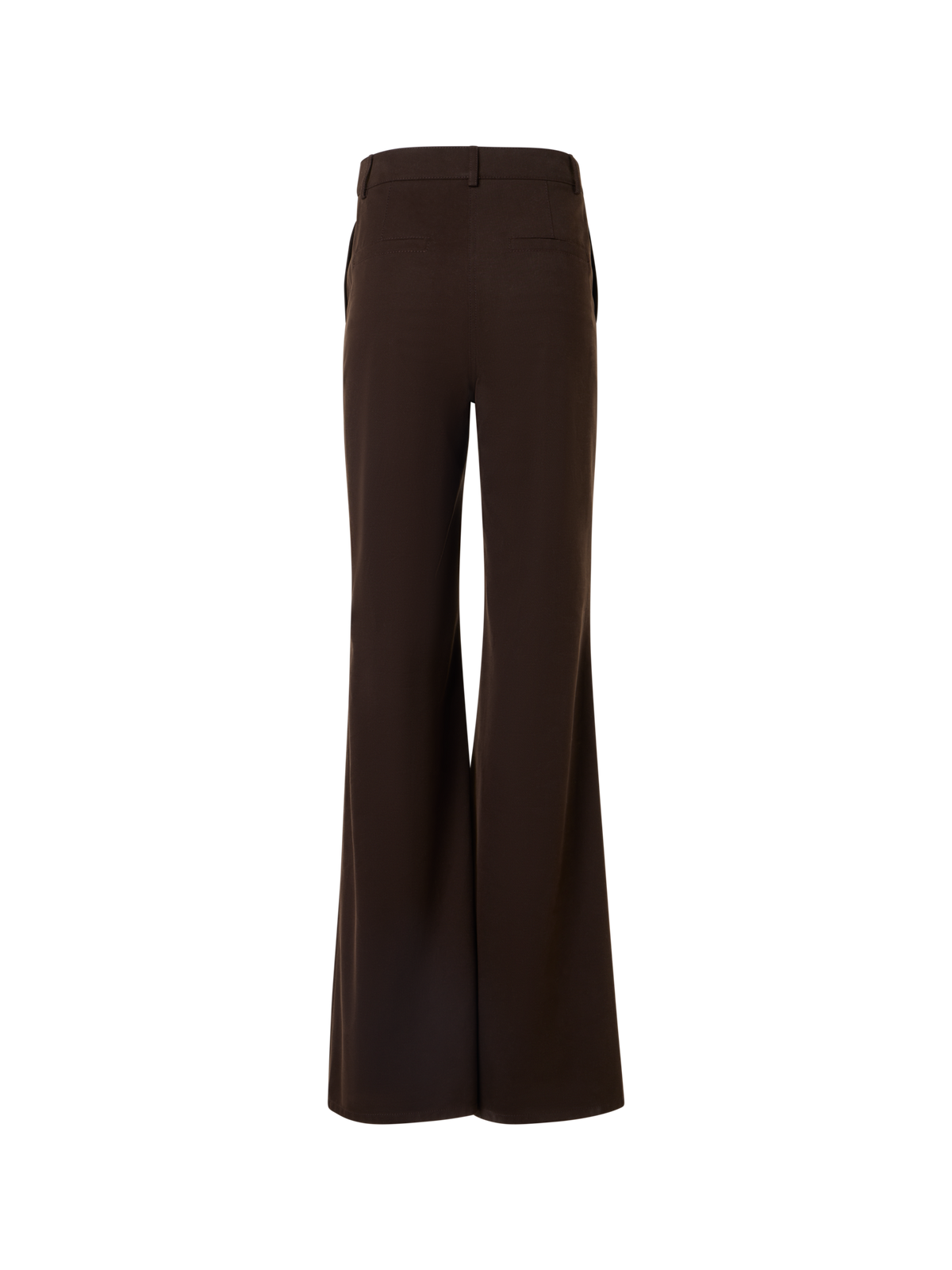 Designer Celia Bootcut Hose aus Baumwoll-Gabardine - Braun