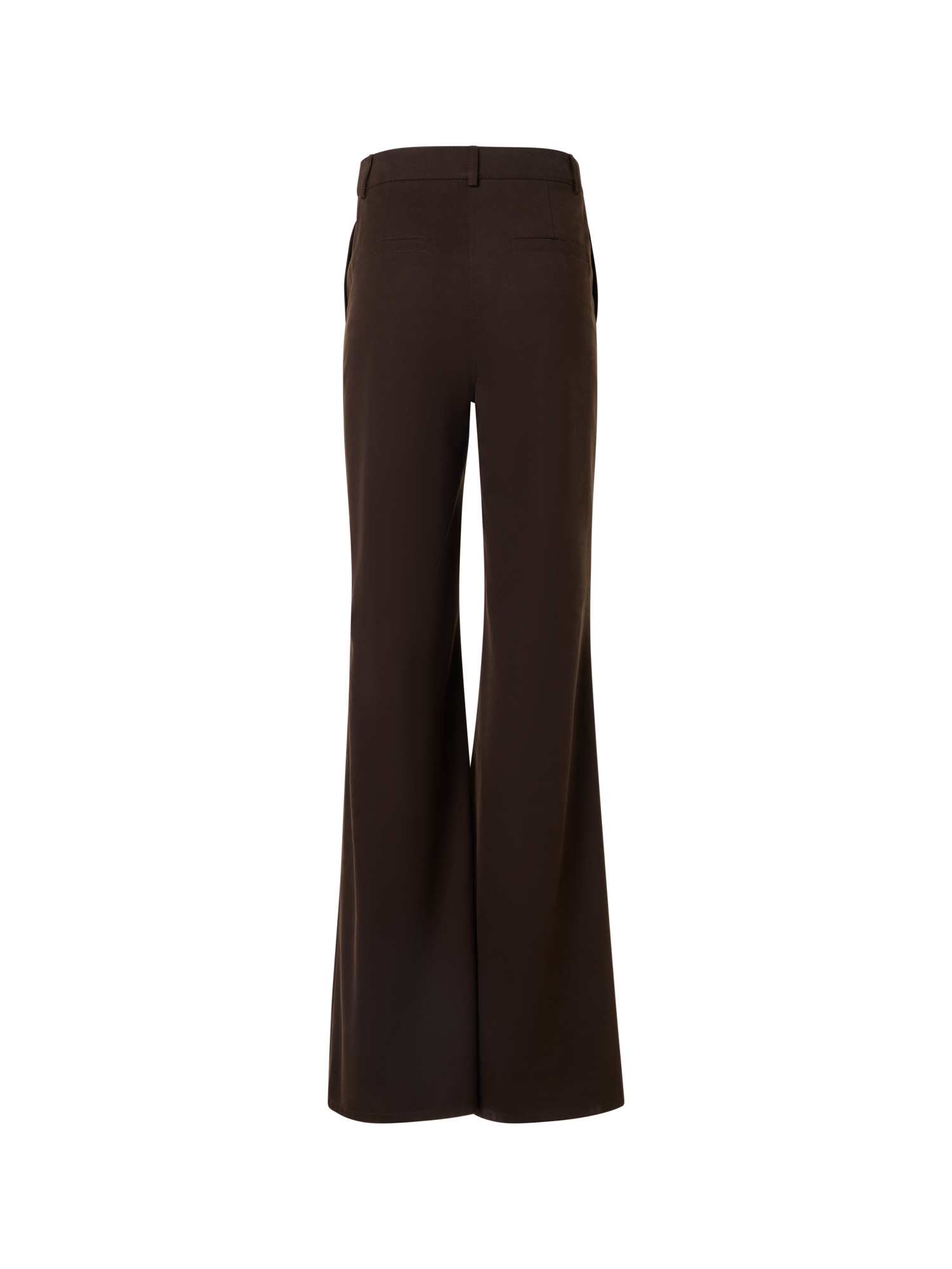 Designer Celia Bootcut Hose aus Baumwoll-Gabardine - Braun