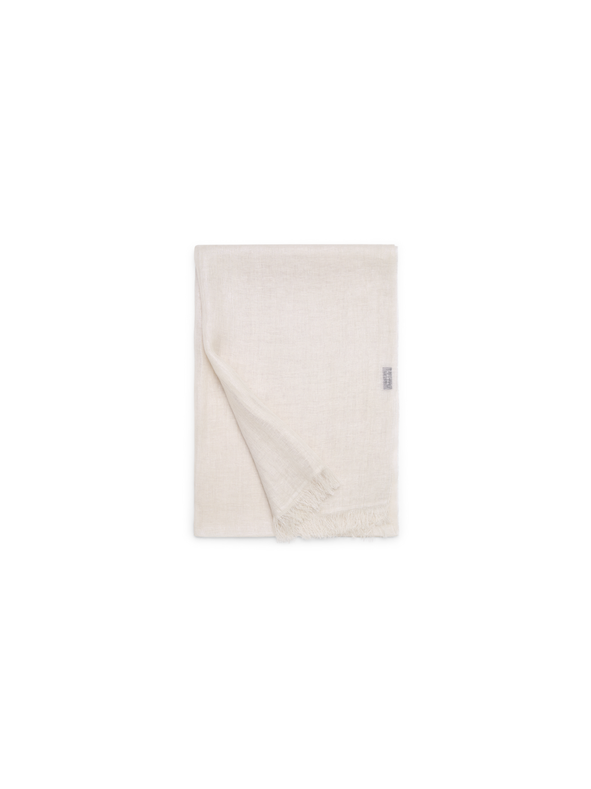 Designer Leinenschal - Beige