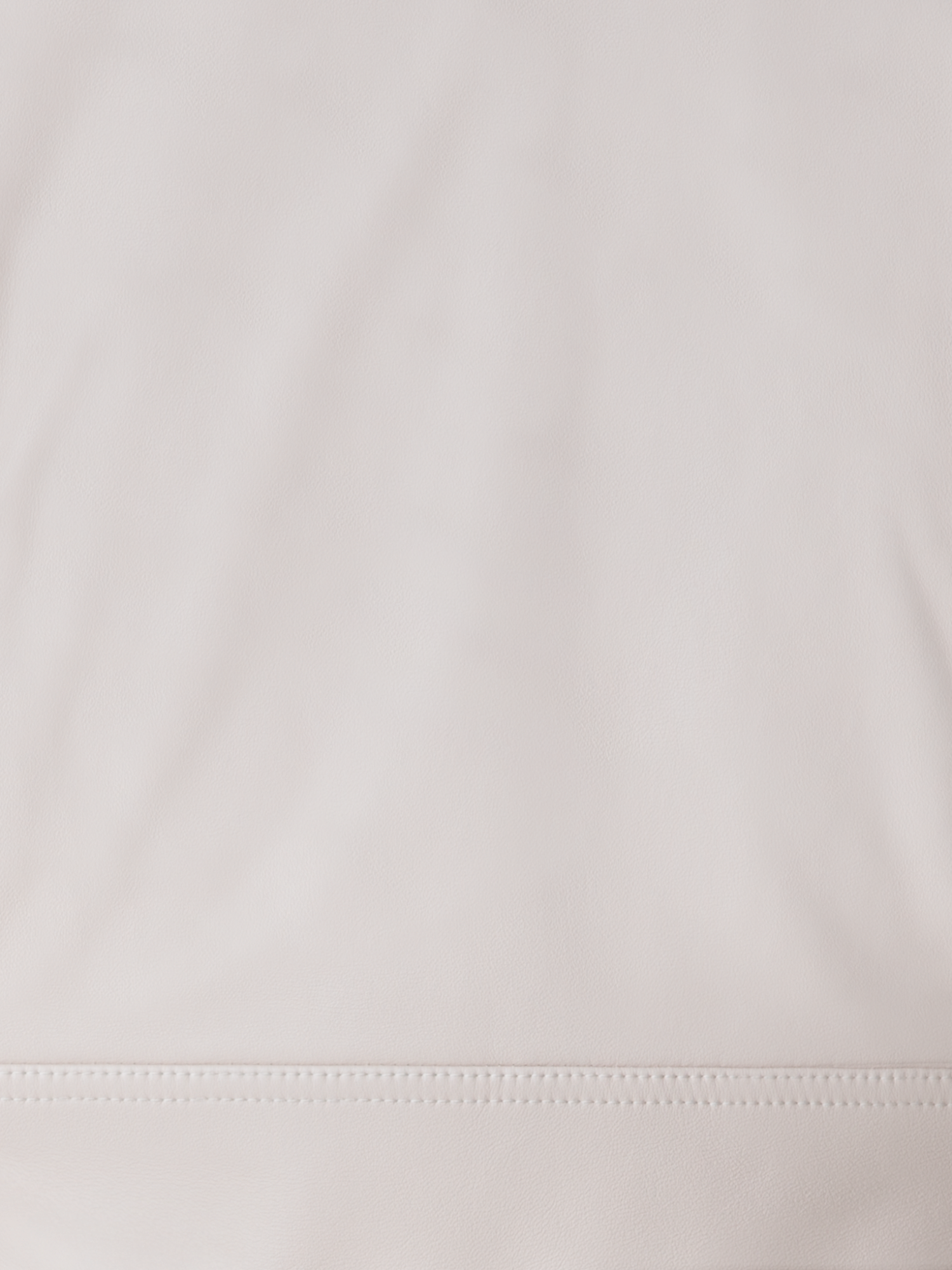 Designer Cropped Leder-Bikerjacke - Grau - Beige