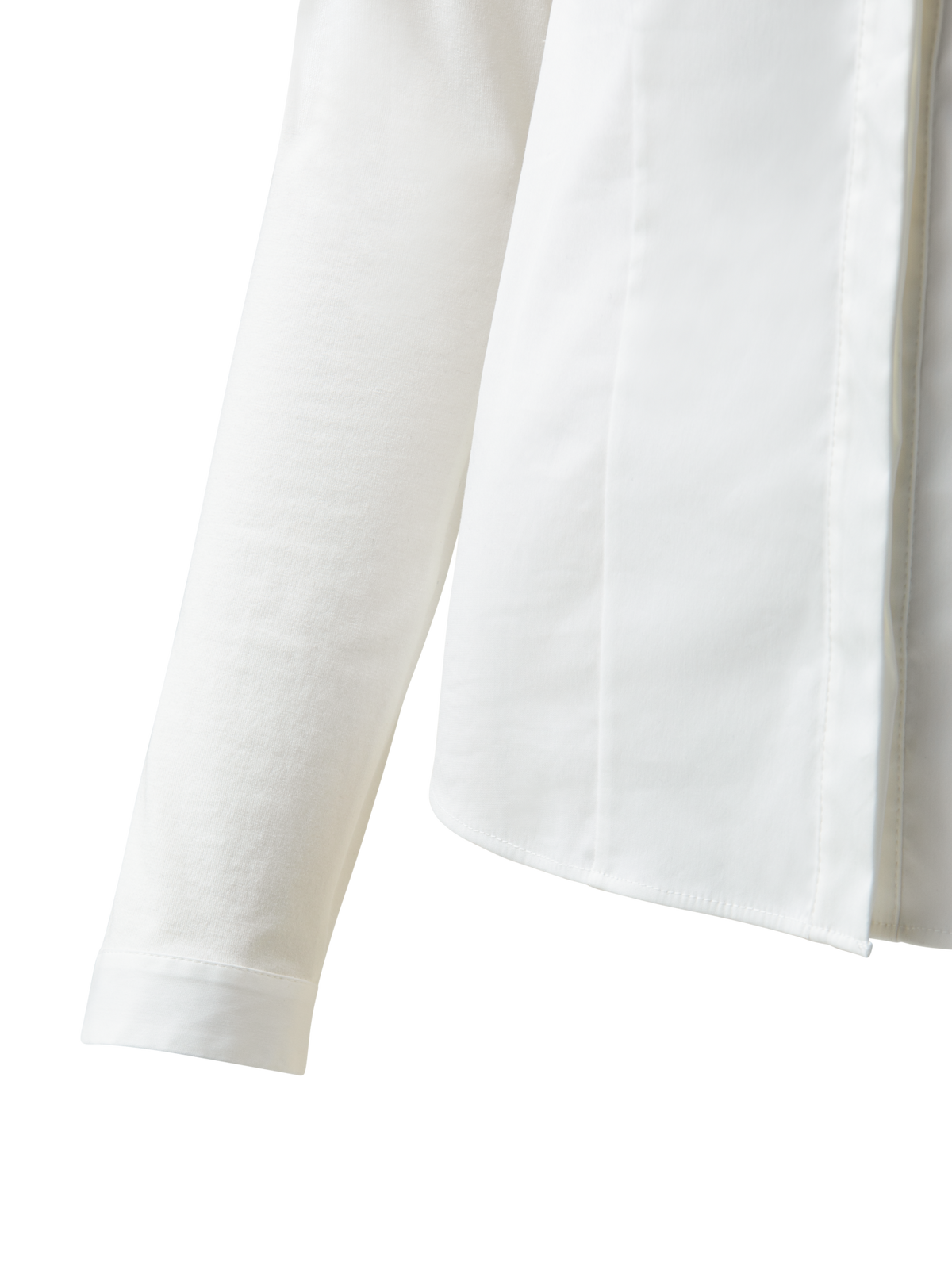 Designer Bluse aus Baumwolle mit Stretchanteil - Weiss