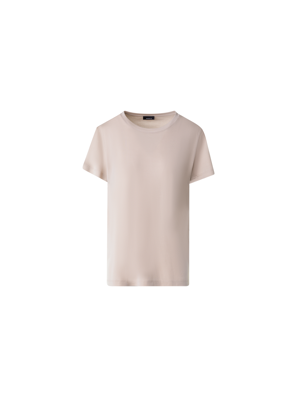 Designer T-Shirt aus Baumwoll-Jersey - Beige