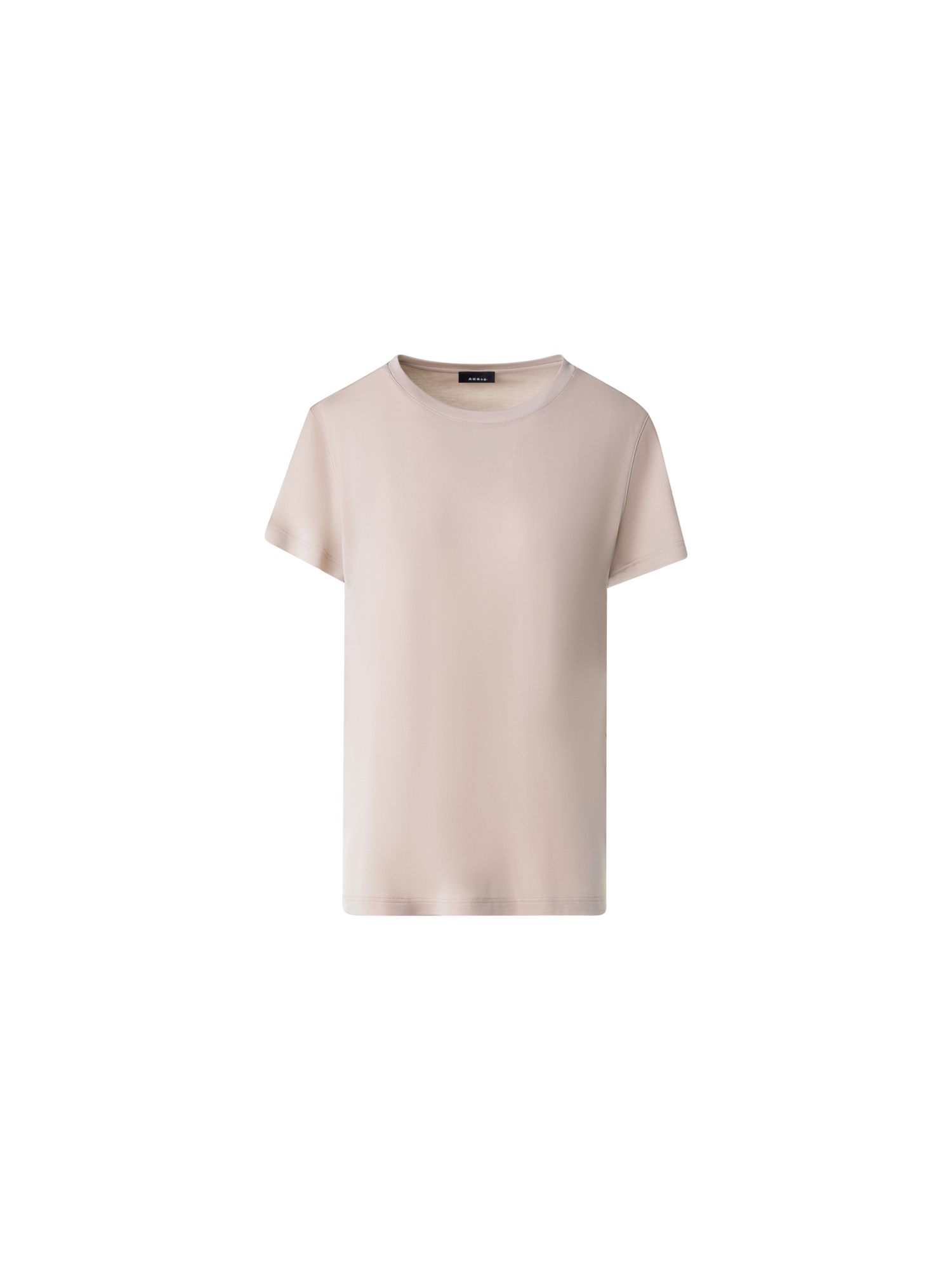 Designer T-Shirt aus Baumwoll-Jersey - Beige