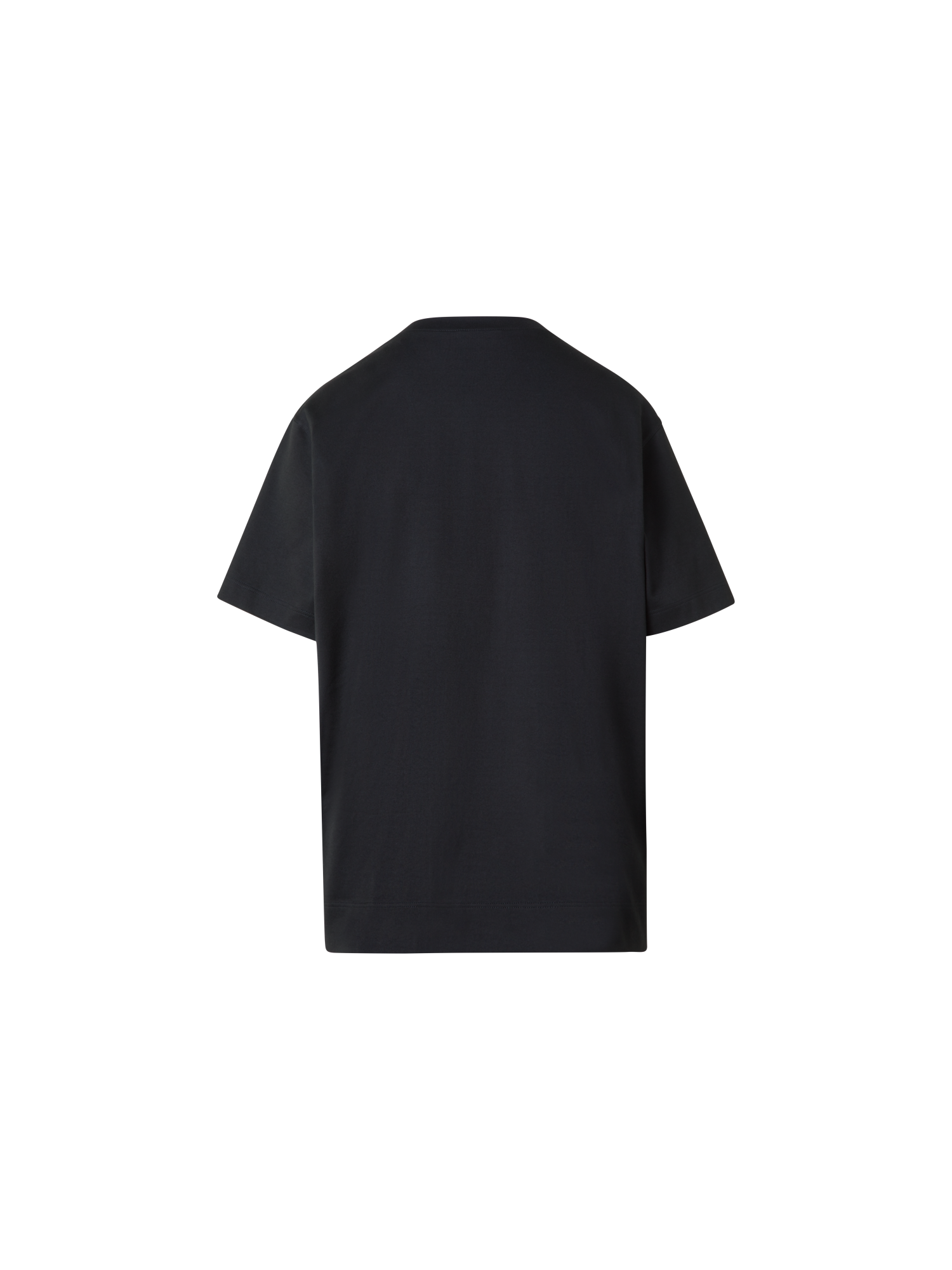 Designer Relaxed Oversize T-Shirt aus Baumwoll-Jersey - Schwarz