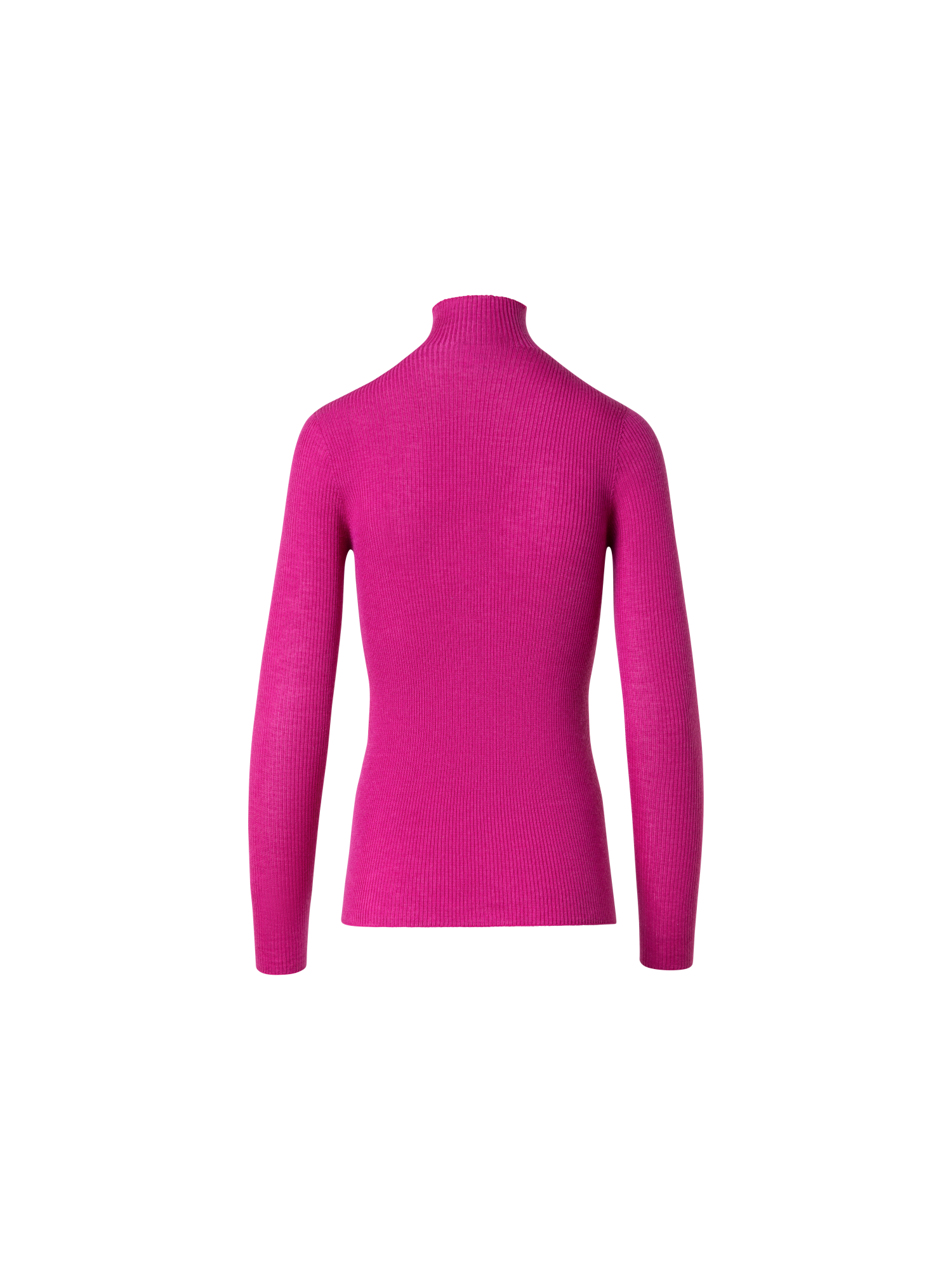 Designer Kaschmir-Seiden-Pullover mit Stehkragen - Rosa
